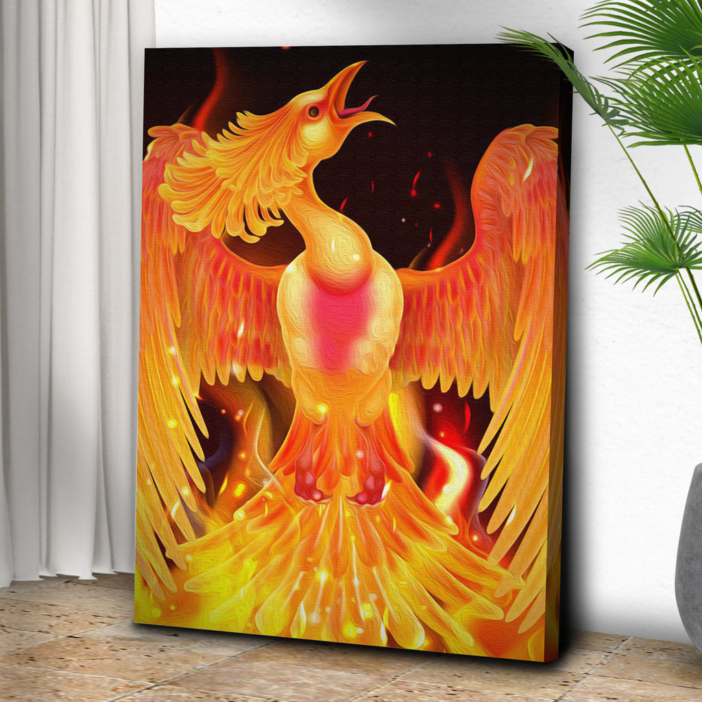 Phoenix Wall Art A Symbol of Renewal and Rebirth Tailored Canvases