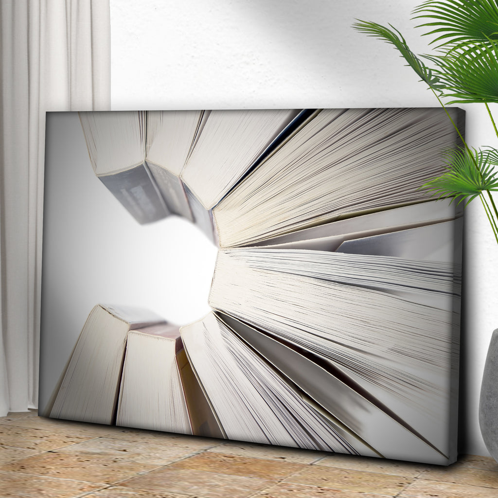 Book Lovers Rejoice Create a Literary Interior with Book Canvas Wall