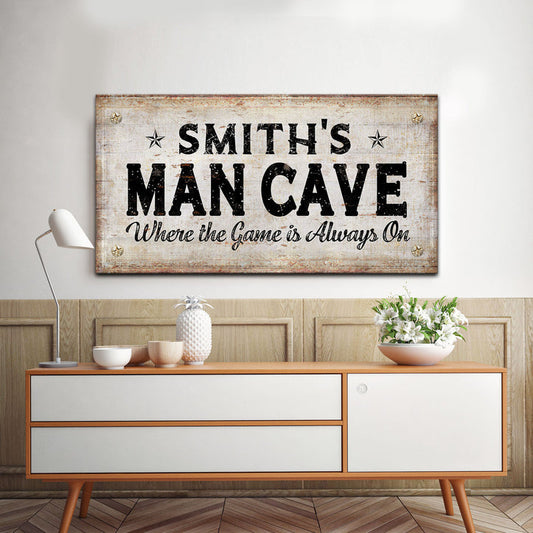 Personalized Man Cave Gifts by Tailored Canvases