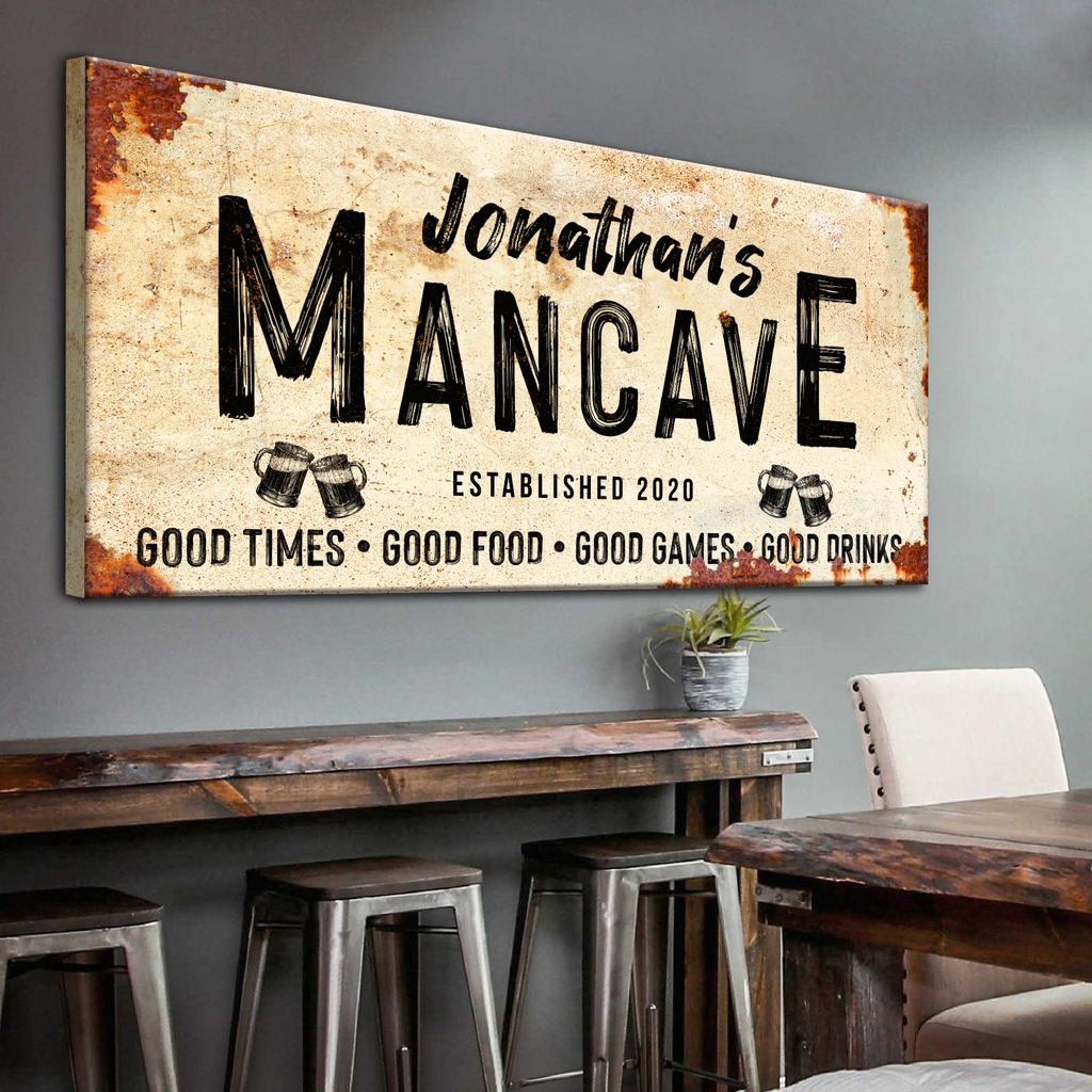 Mark Your Space With These Manly Man Cave Signs Tailored Canvases