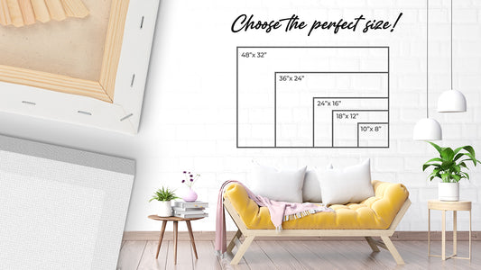The Ultimate Wall Art Size Cheat Sheet by Tailored Canvases