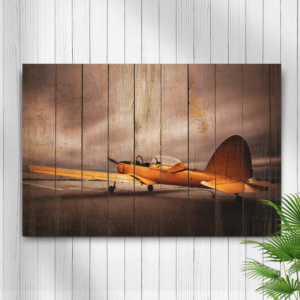 Stunning Vintage Airplane Canvas Wall Art For Aviation Enthusiasts