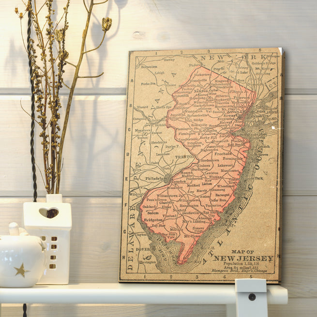 Personalize Your Space Unique US States Map Canvas Wall Art You'll