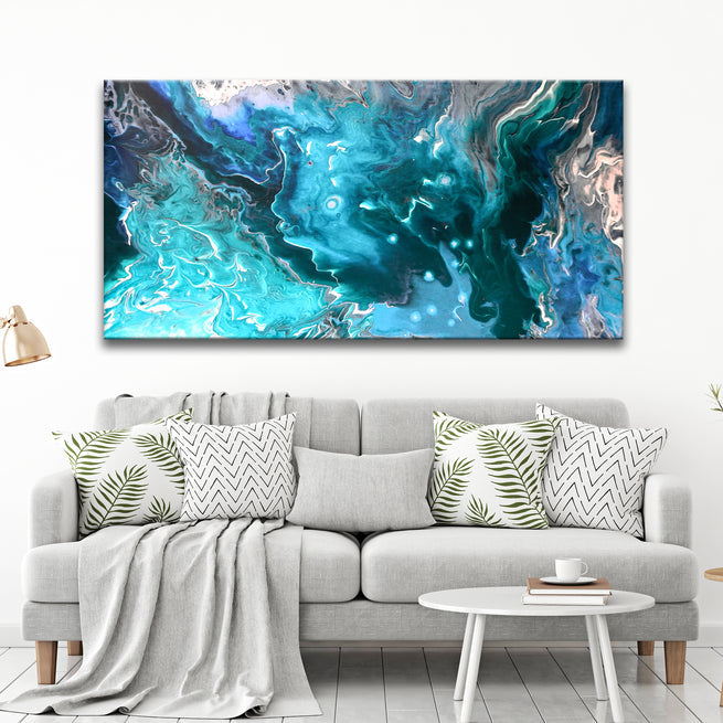 Go for Trendy and Stylish With Teal Wall Art Tailored Canvases Wall