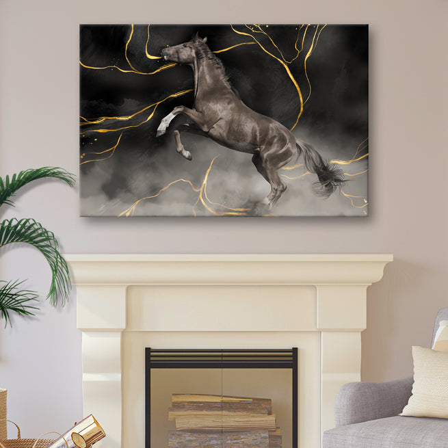 A Touch of Opulence Stylish Black and Gold Wall Art for Your Home