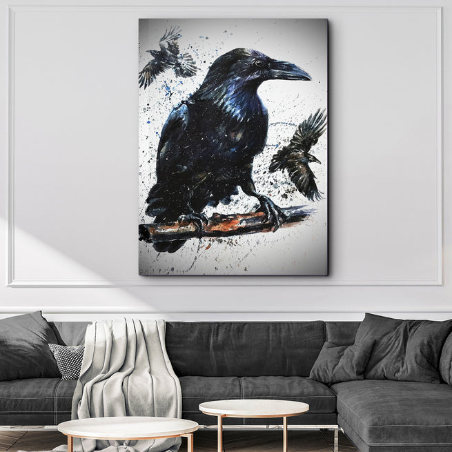 The Eerie Beauty of Raven Wall Decor and Raven Wall Art Tailored Canvases