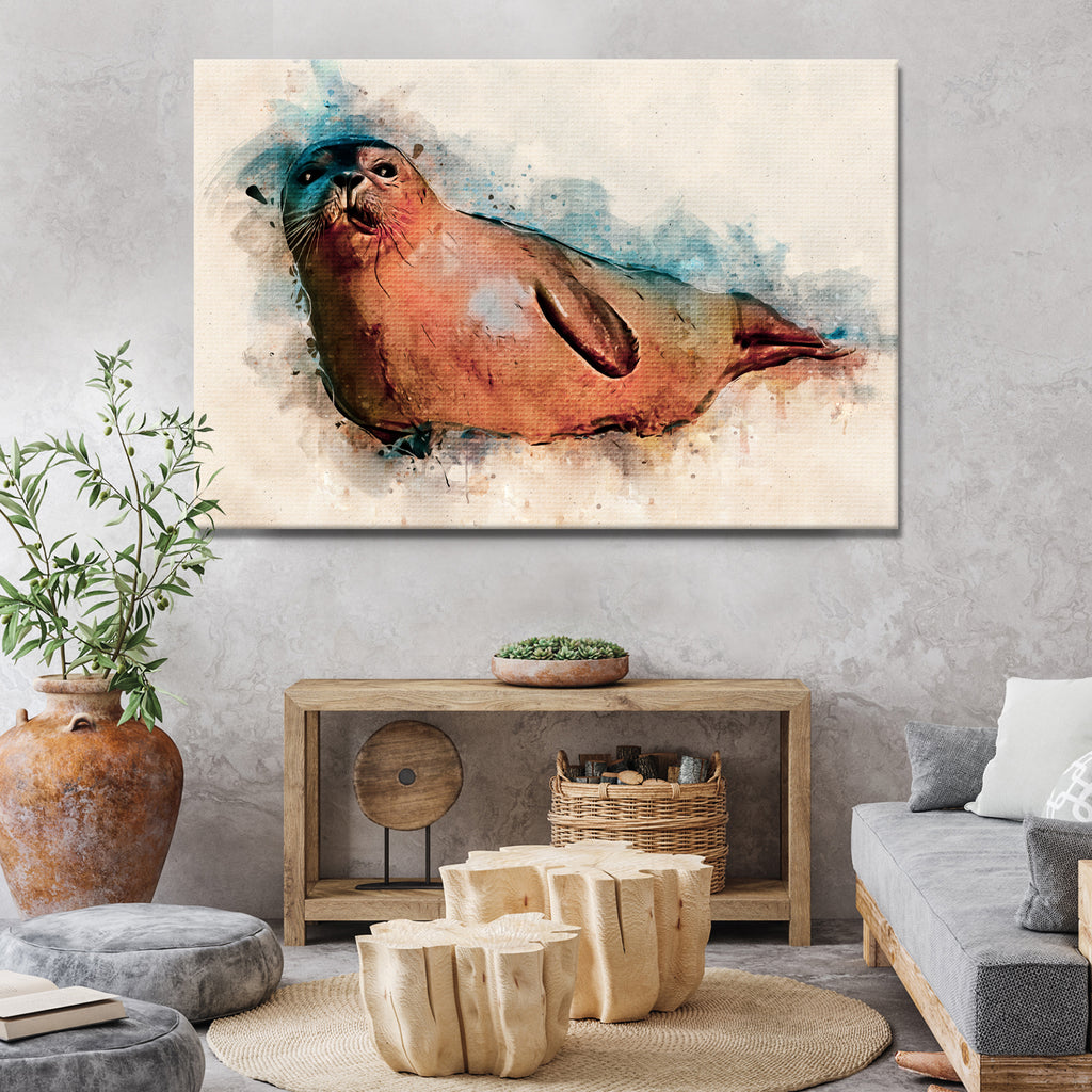 Adorable Seal Wall Art for Your Home Tailored Canvases Wall Art