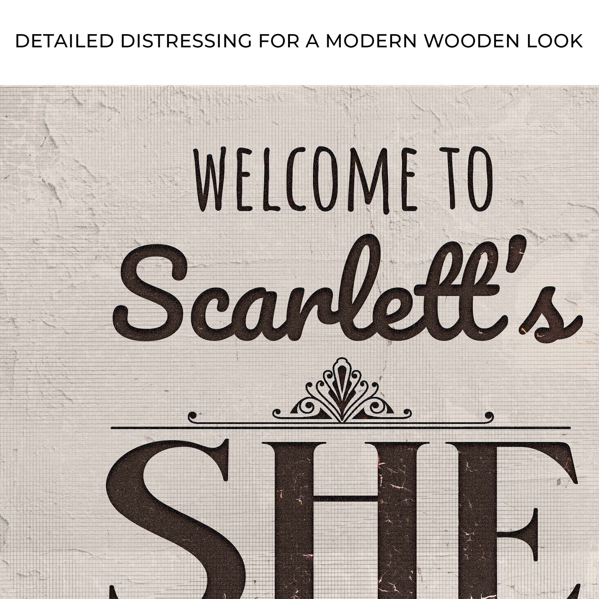 She Shed Sign Zoom - Imaged by Tailored Canvases