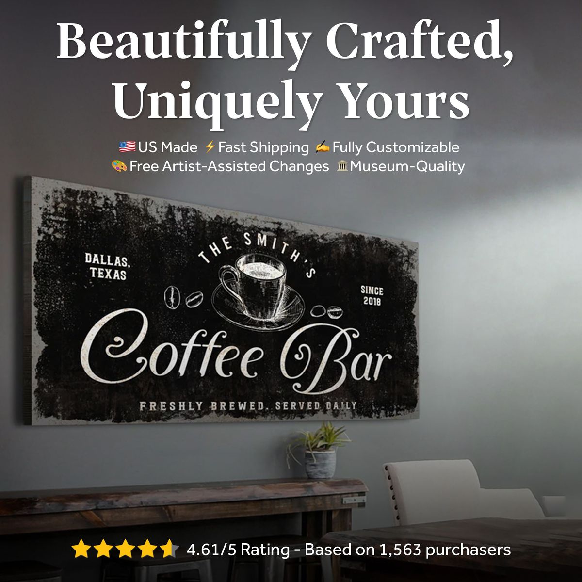 Coffee Bar Sign (Free Shipping)