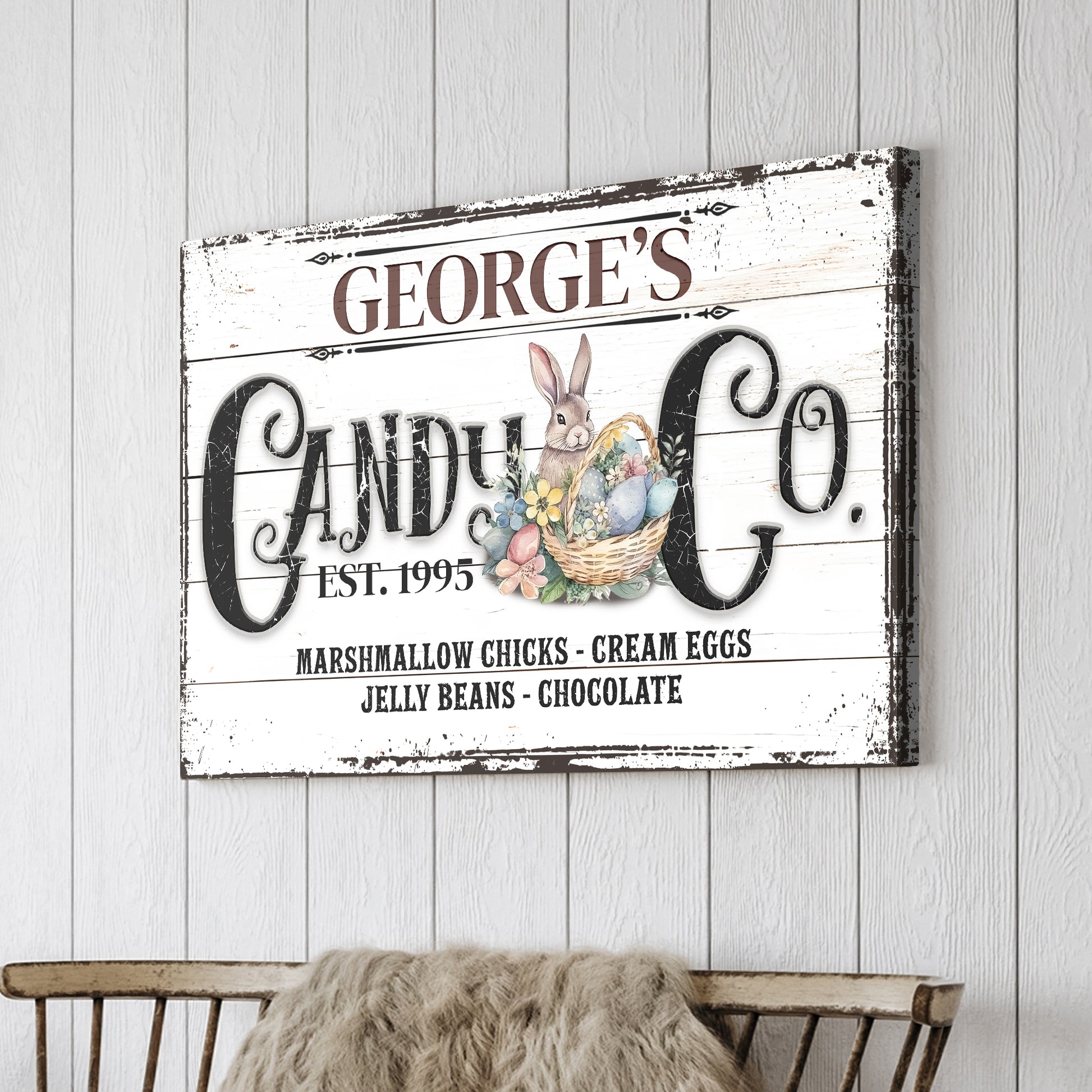 Honey Bunny Candy Company Sign II  - Image by Tailored Canvases