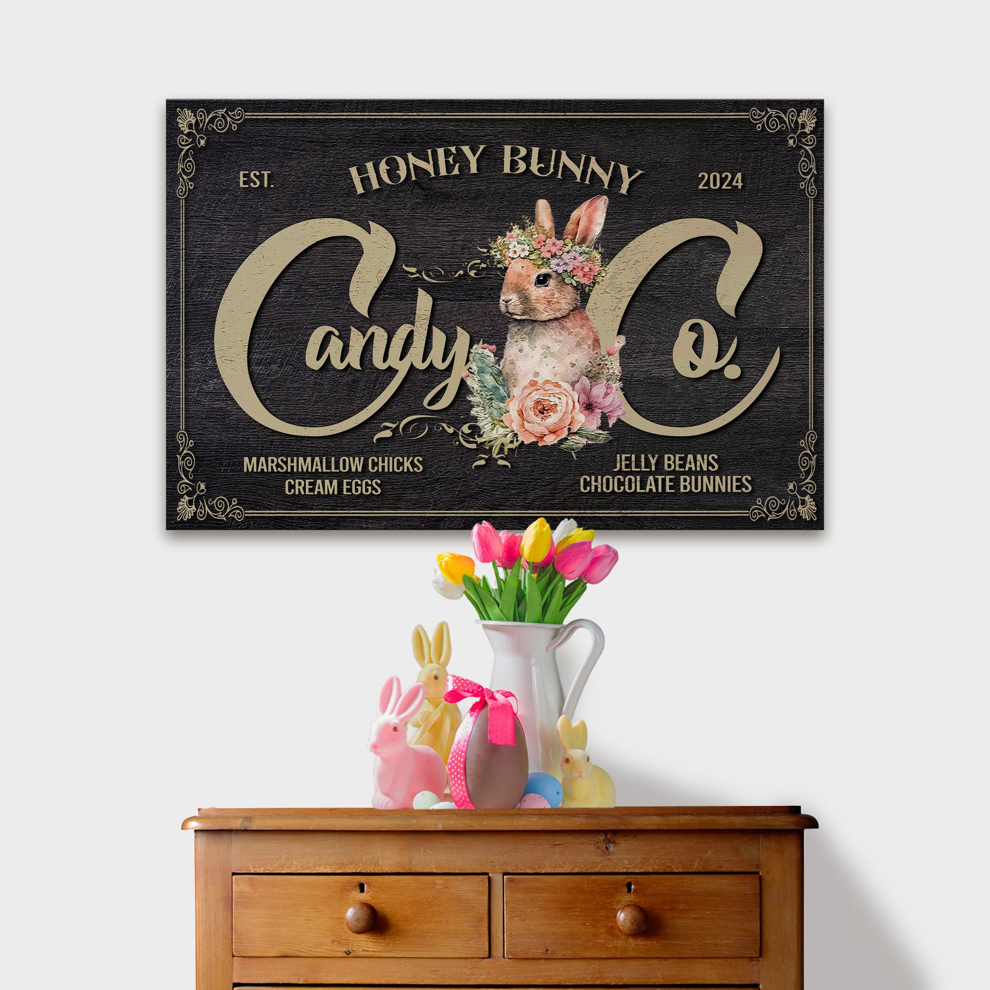 Honey Bunny Candy Company Sign III  - Image by Tailored Canvases