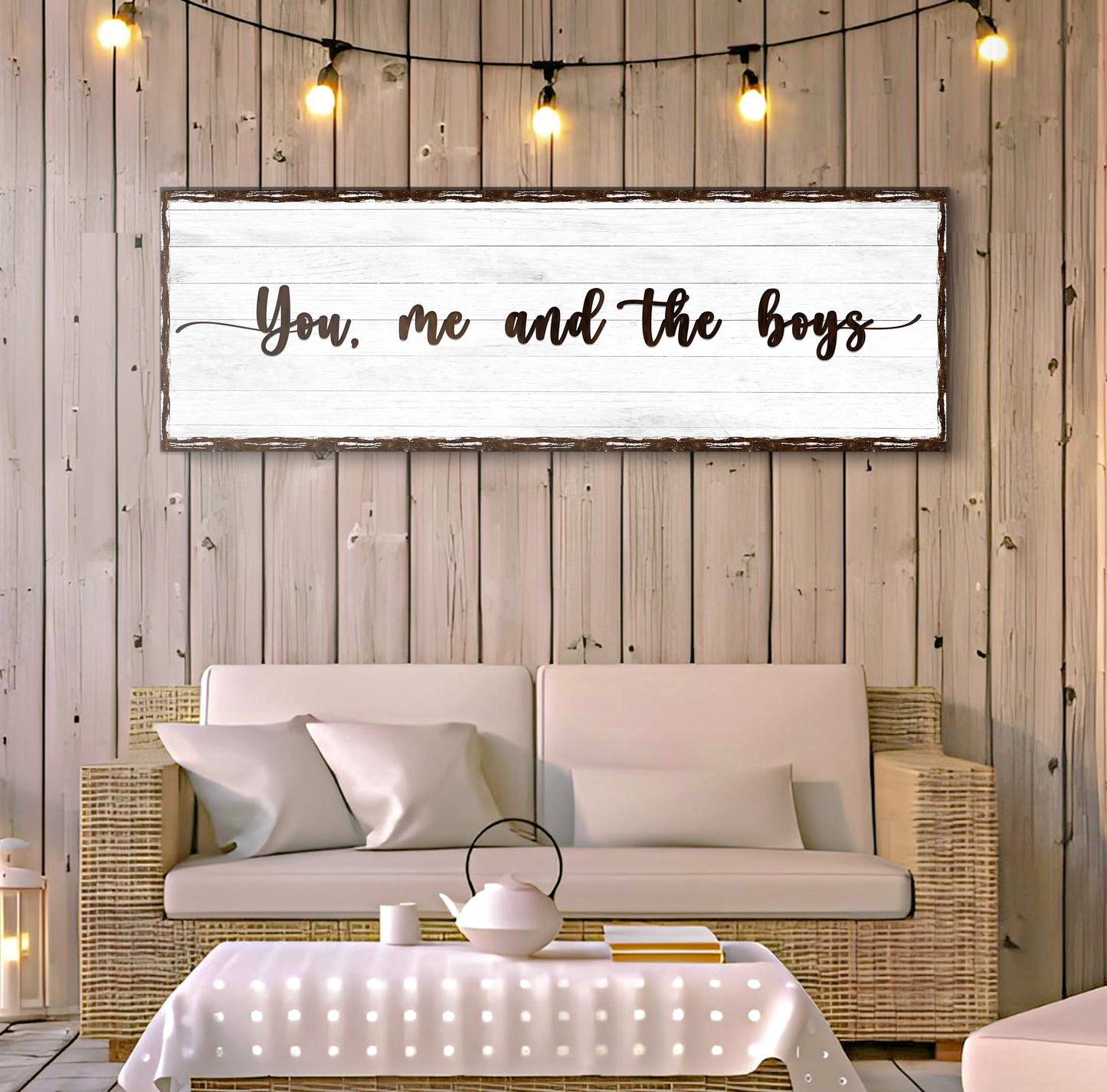 You, Me, And The Boys Sign (Free Shipping)