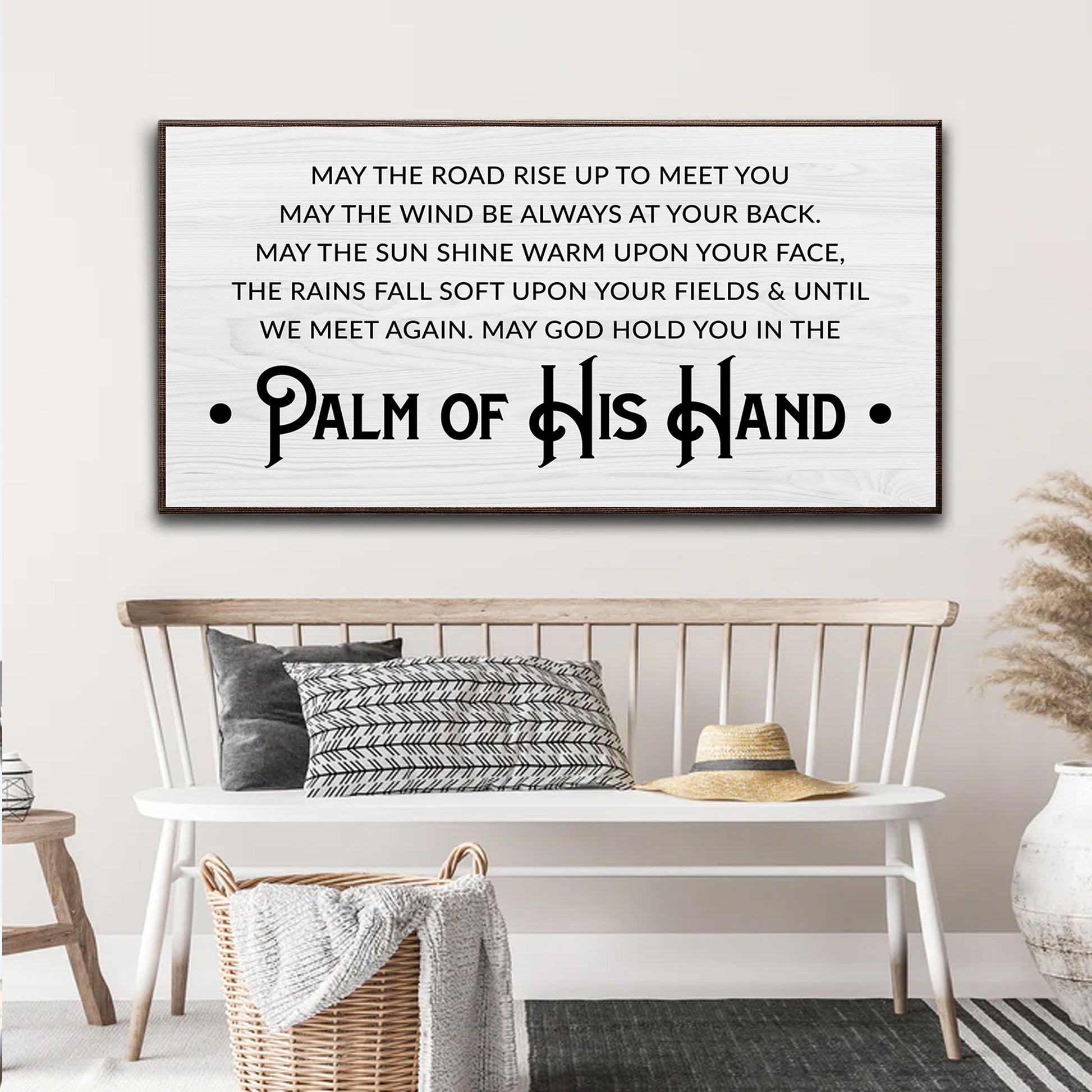 Irish Blessing Farmhouse Sign IV Style 1 - Image by Tailored Canvases