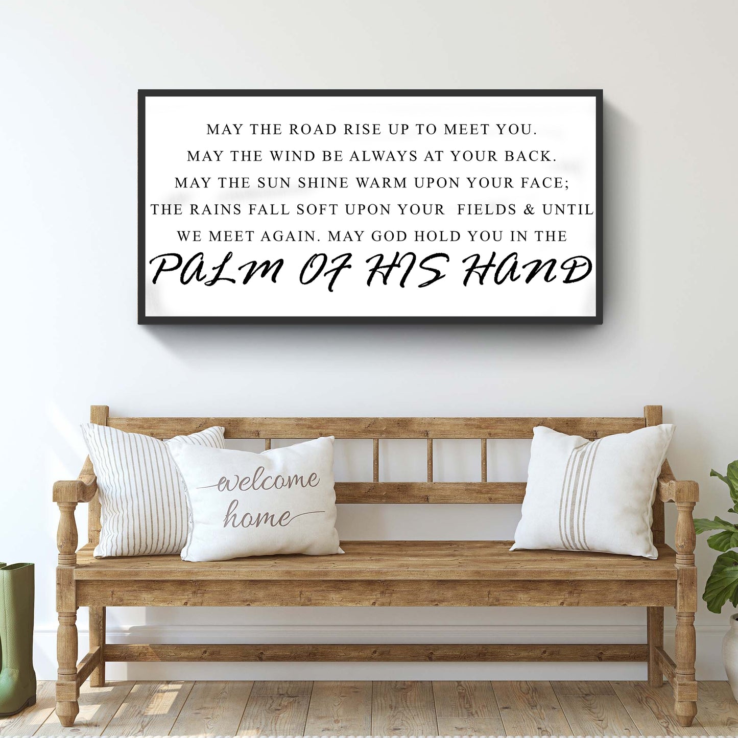 Irish Blessing Farmhouse Sign III Style 2 - Image by Tailored Canvases