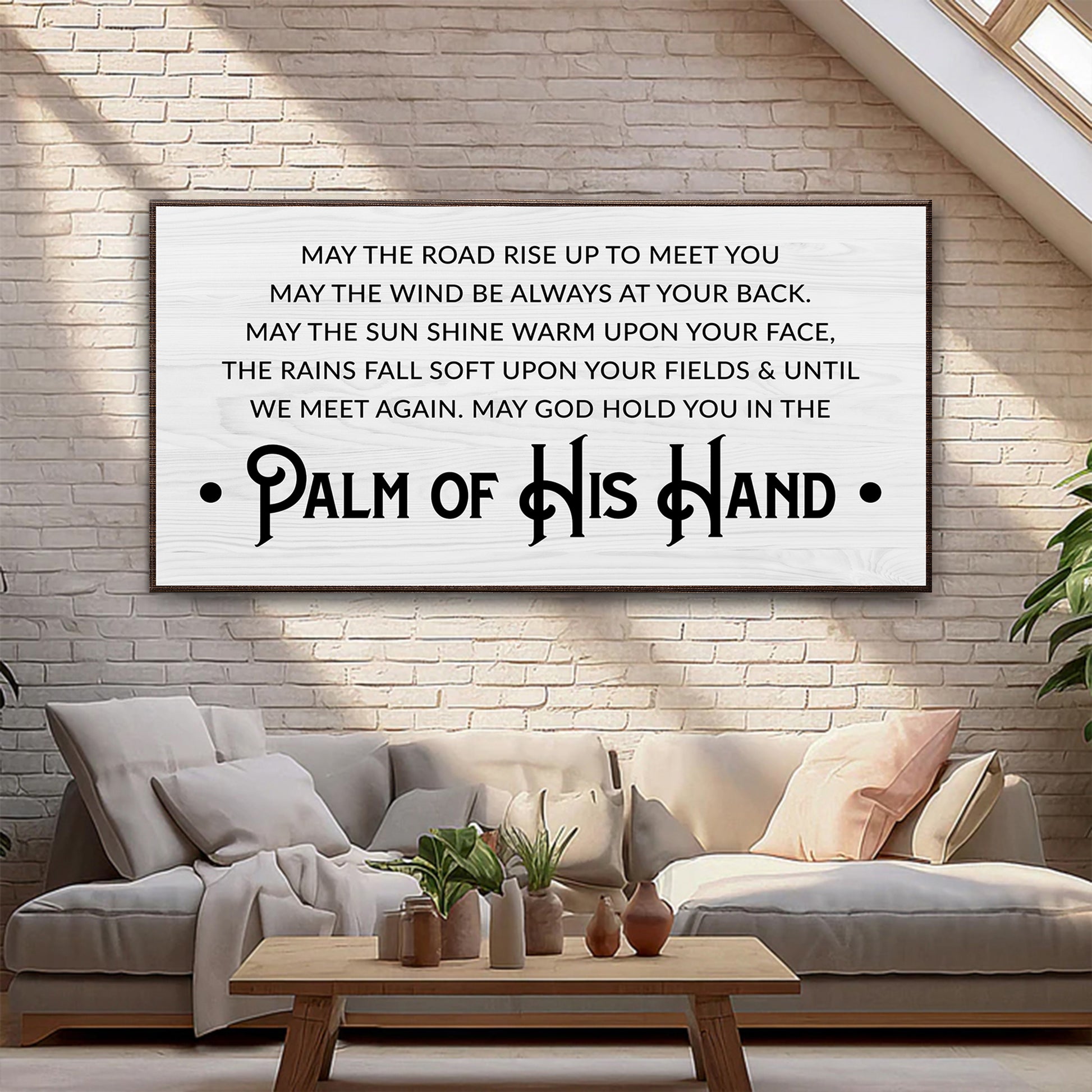 Irish Blessing Farmhouse Sign IV Style 2 - Image by Tailored Canvases