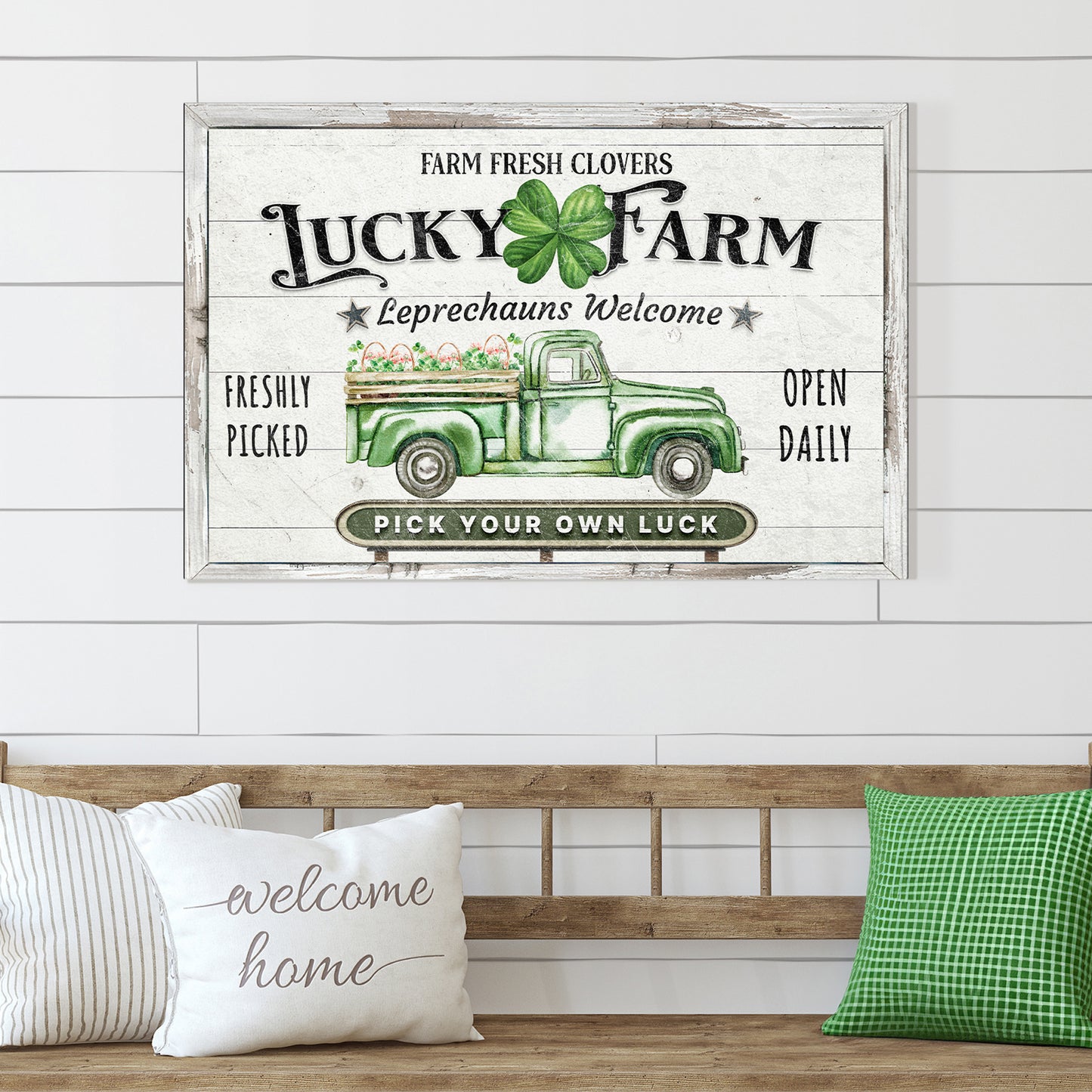 Lucky Farm St. Patrick's Day Sign  - Image by Tailored Canvases