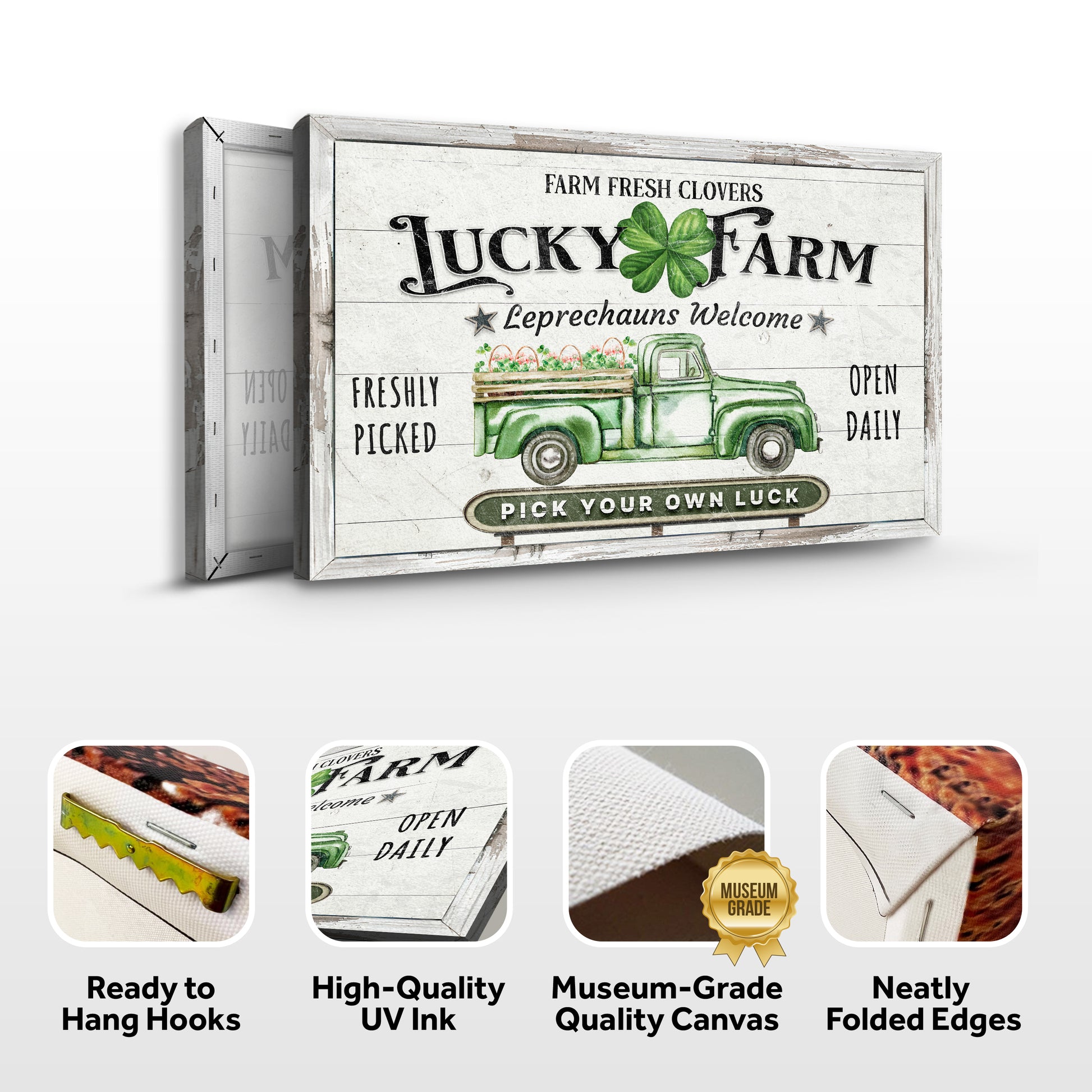 Lucky Farm St. Patrick's Day Sign Specs - Image by Tailored Canvases