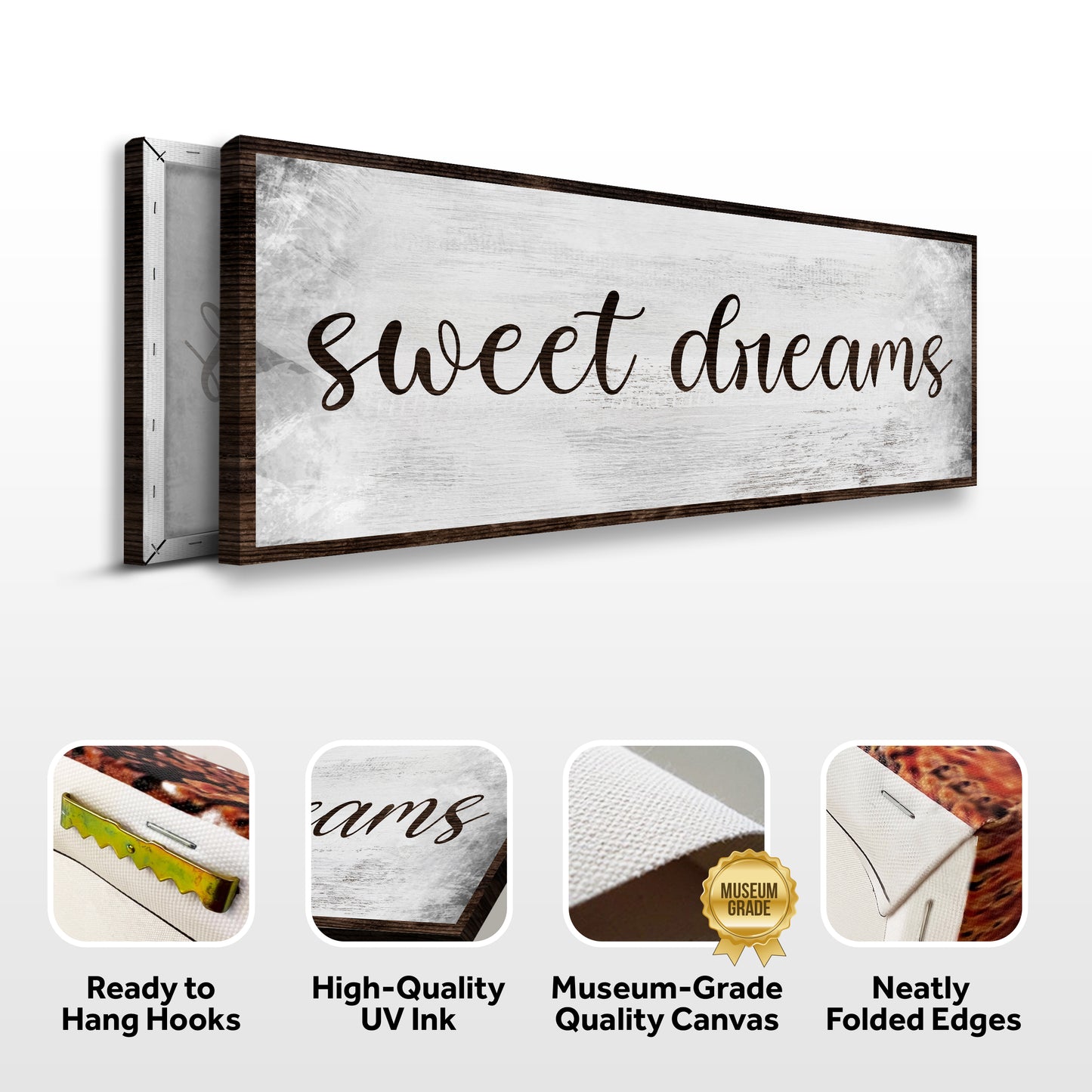 Sweet Dreams Bedroom Grunge Sign (Free Shipping)
