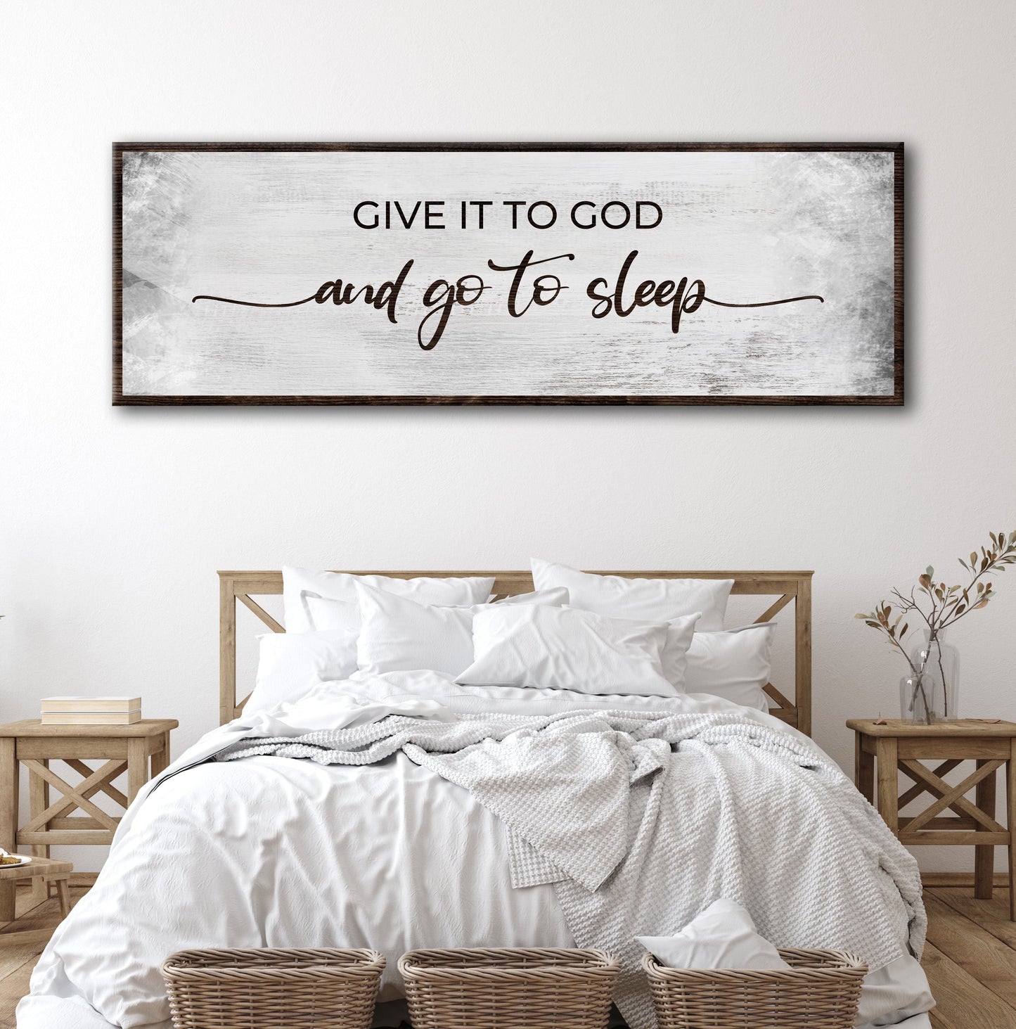 Give It To God And Go To Sleep Sign III (Free Shipping)