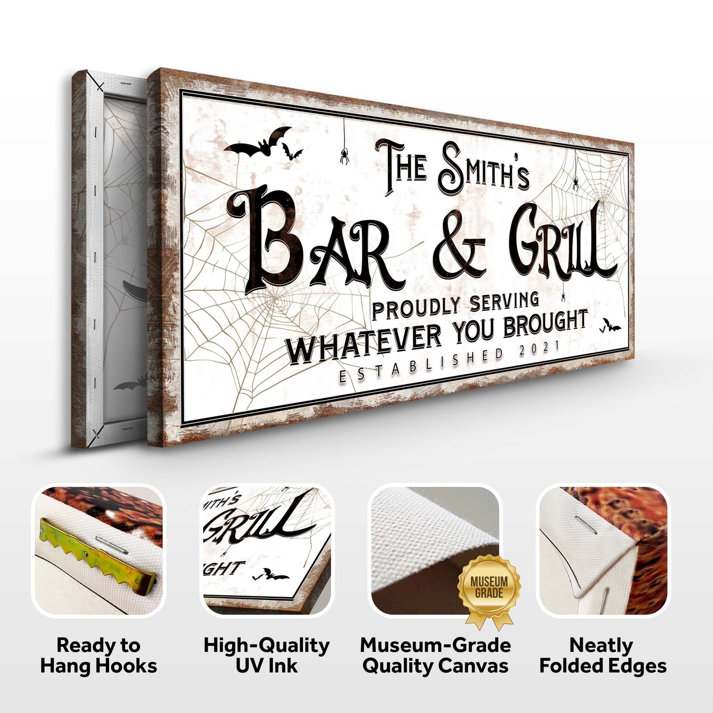 Spooky Bar & Grill Sign (Free Shipping)