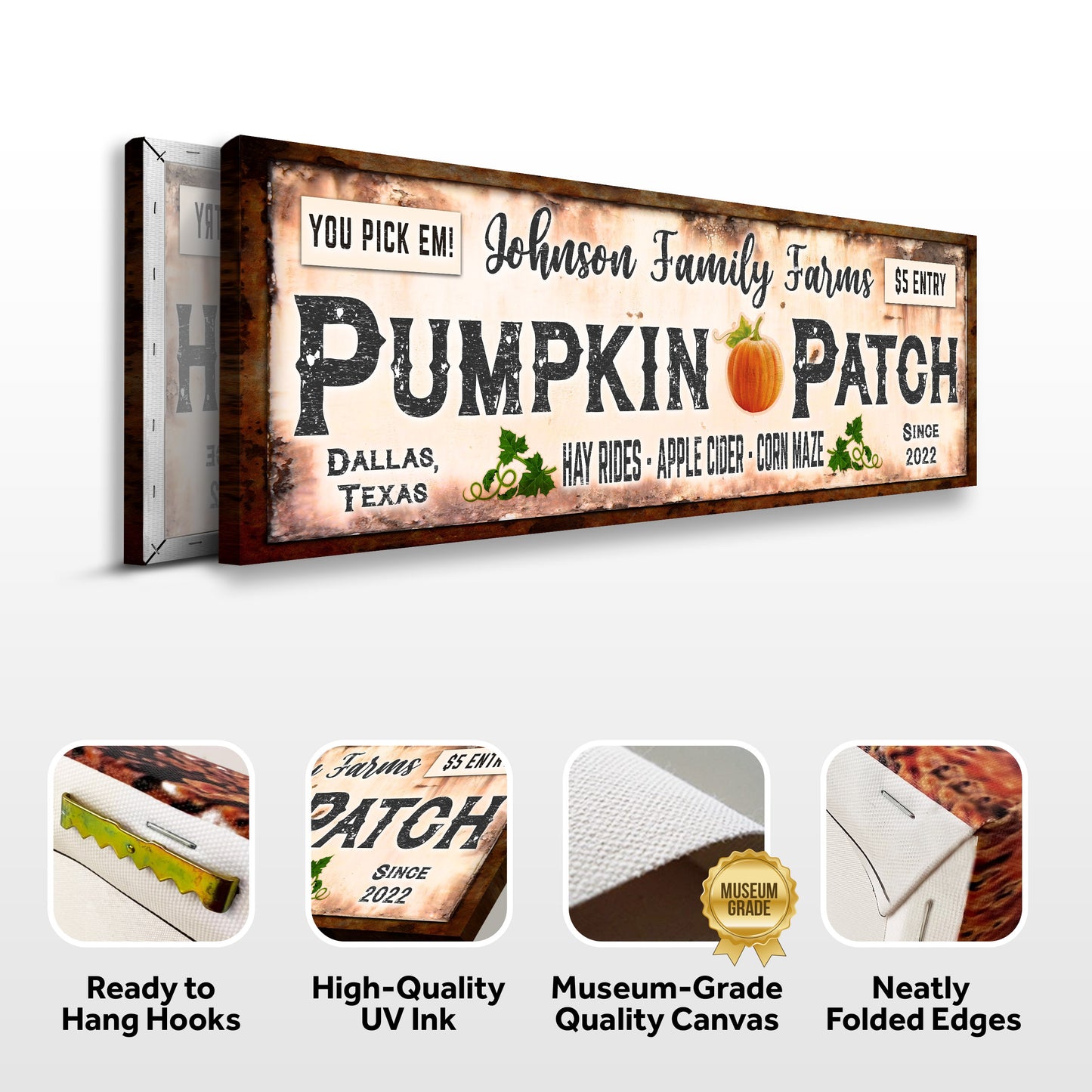 Family Farms Pumpkin Patch Sign