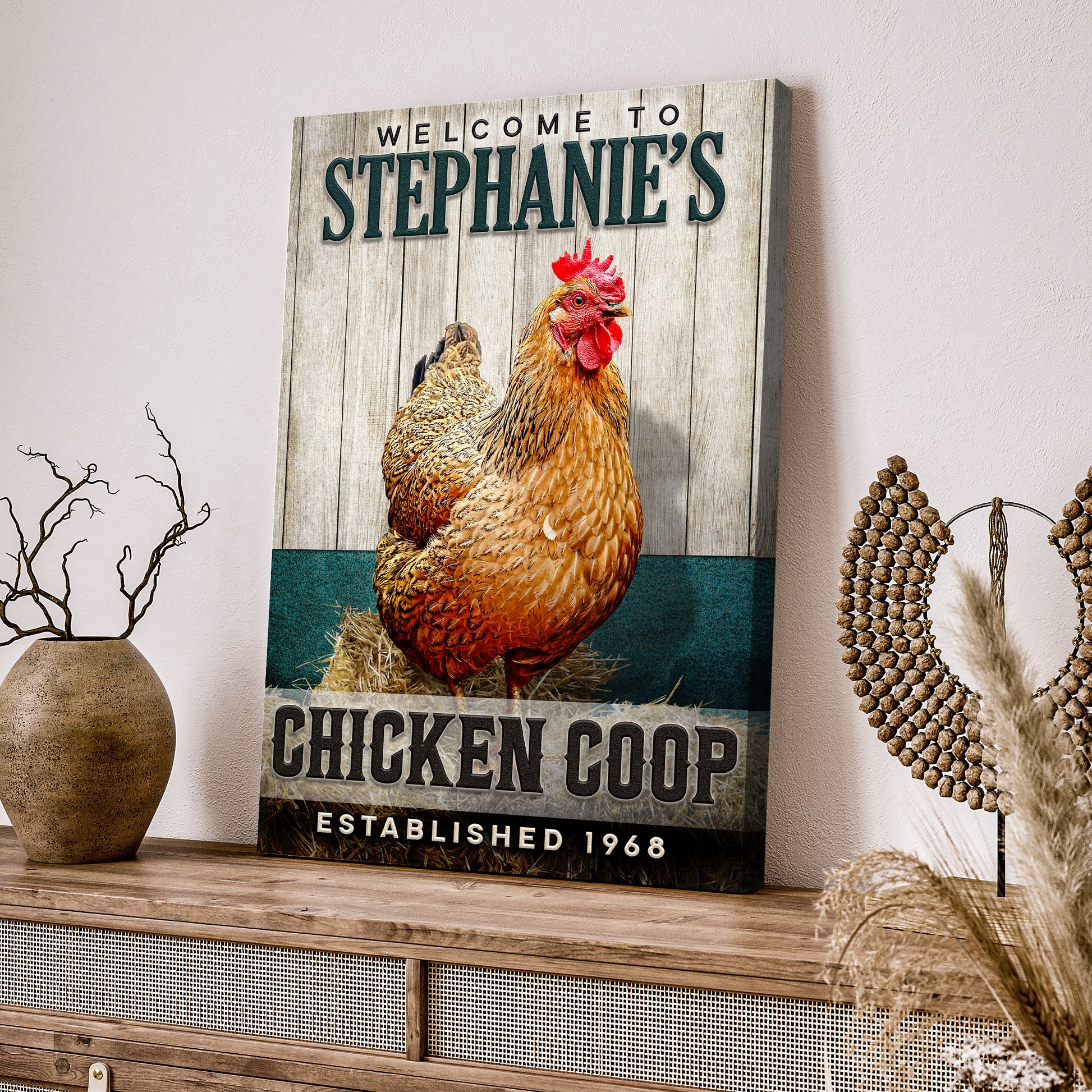 Chicken Coop Welcome Sign - Image by Tailored Canvases