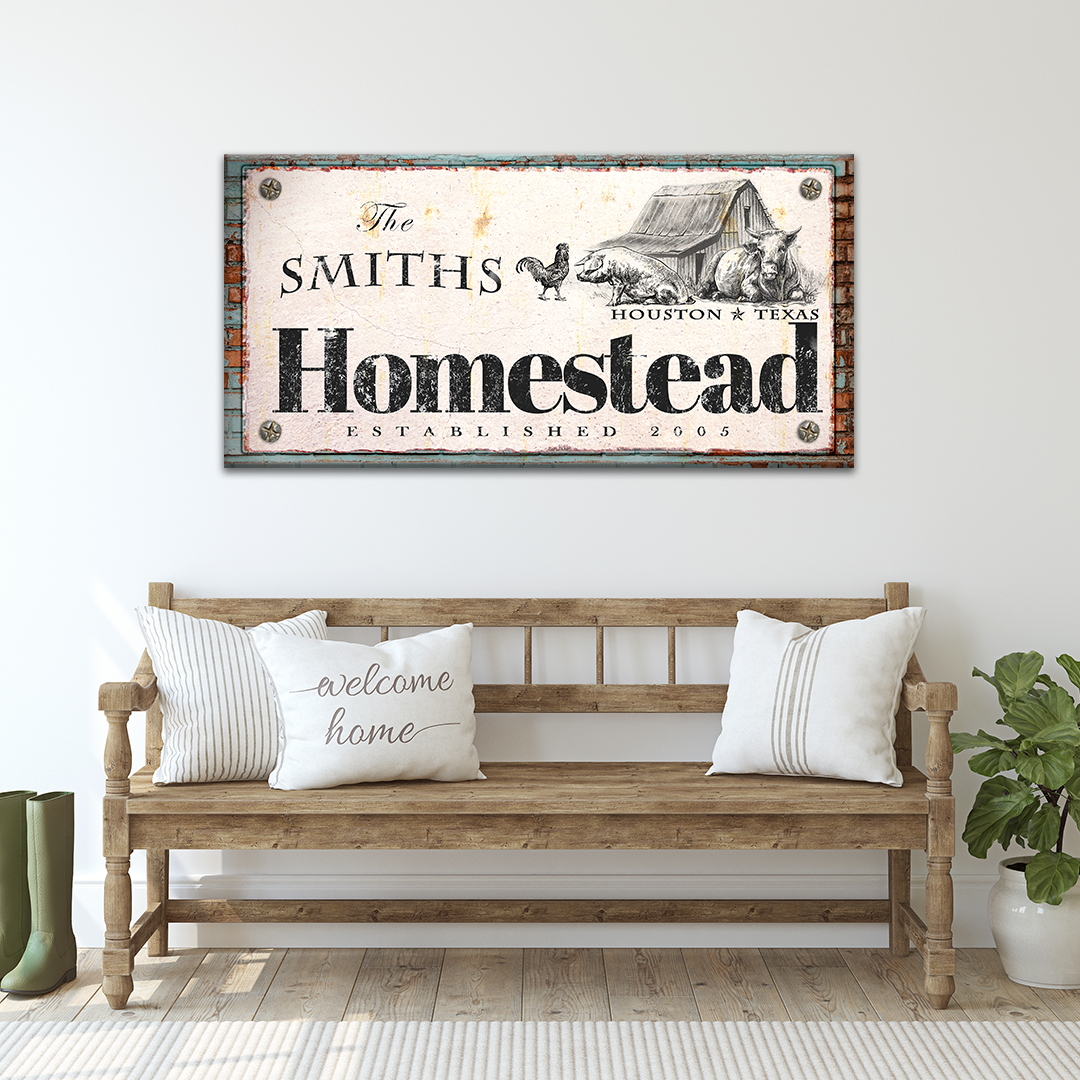 Homestead Sign Style 3 - Image by Tailored Canvases