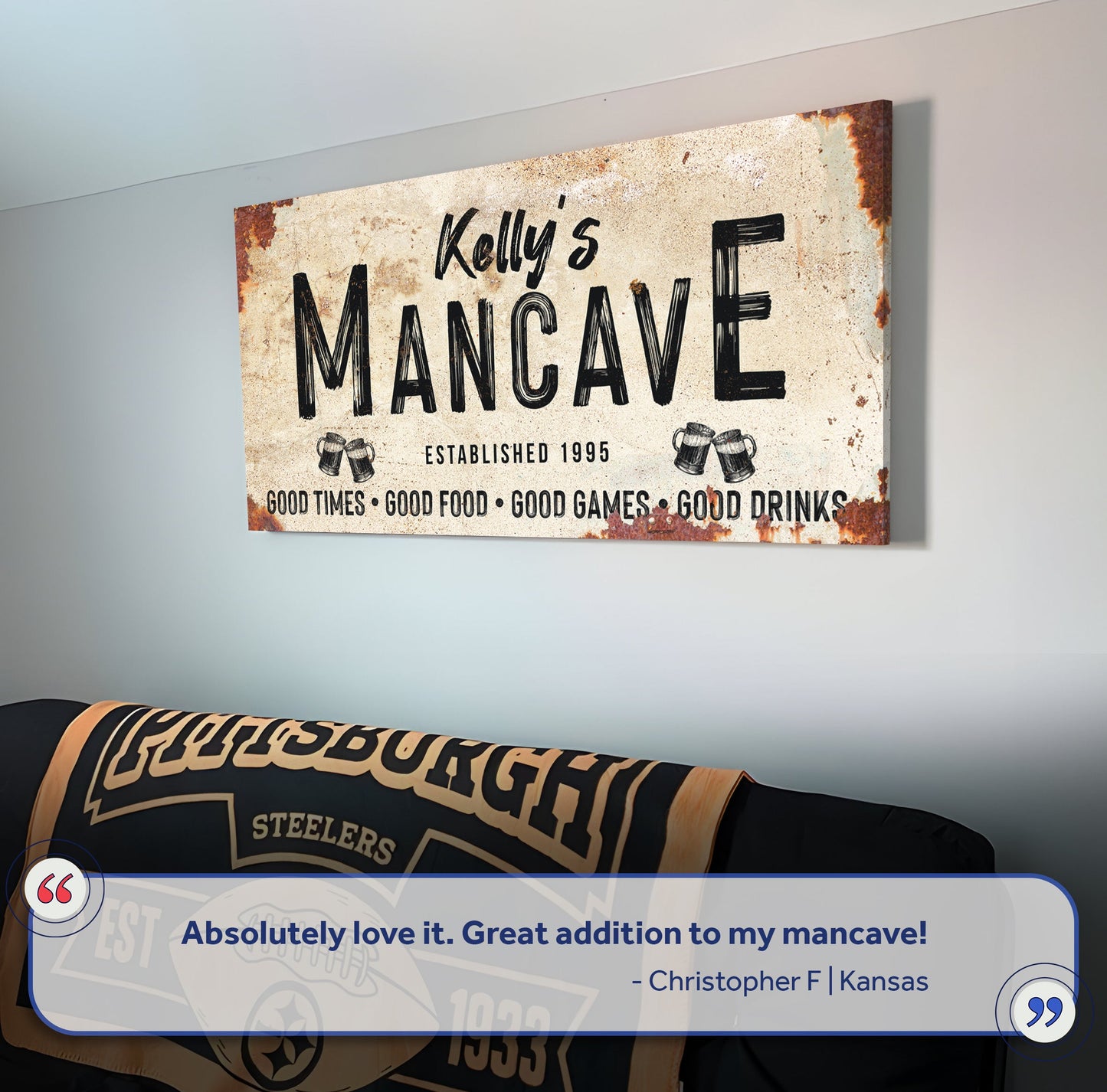 Good Times Man Cave Sign - LP1 (Free Shipping)