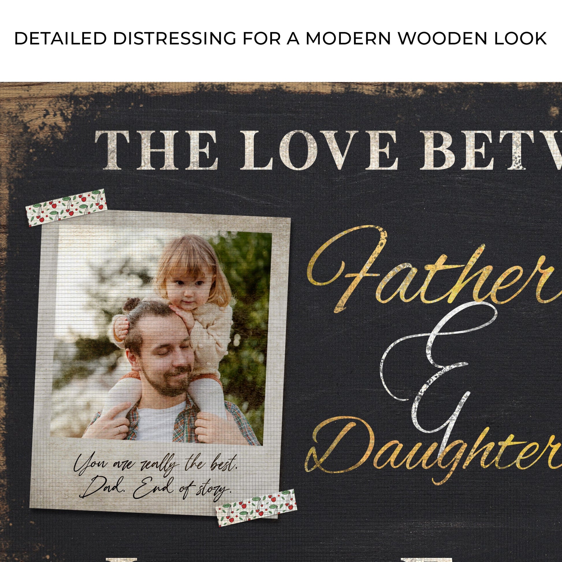 The Love Between A Father and Daughter Sign Zoom - Image by Tailored Canvases