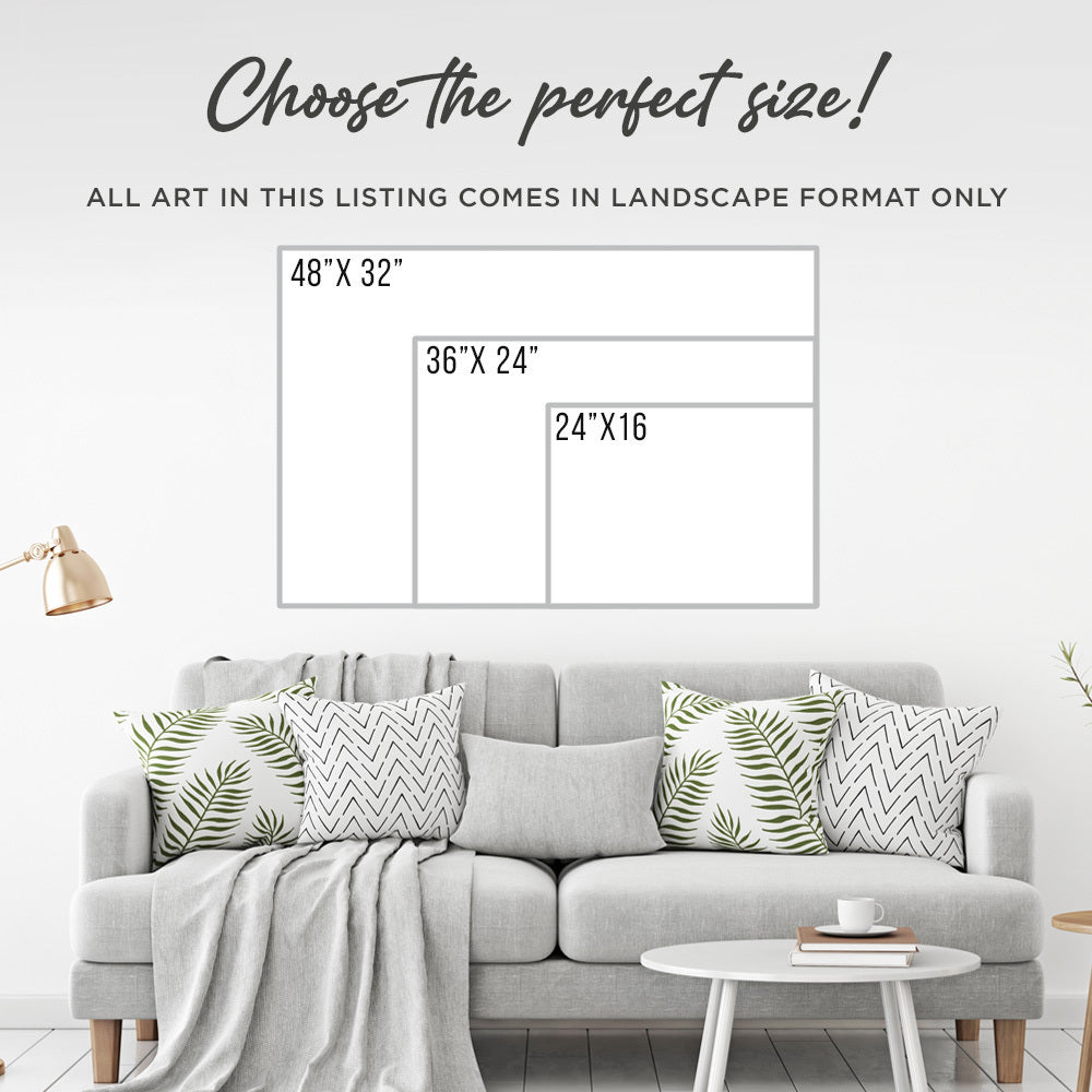 Make Your Heart Like A Lake Sign Size Chart - Image by Tailored Canvases
