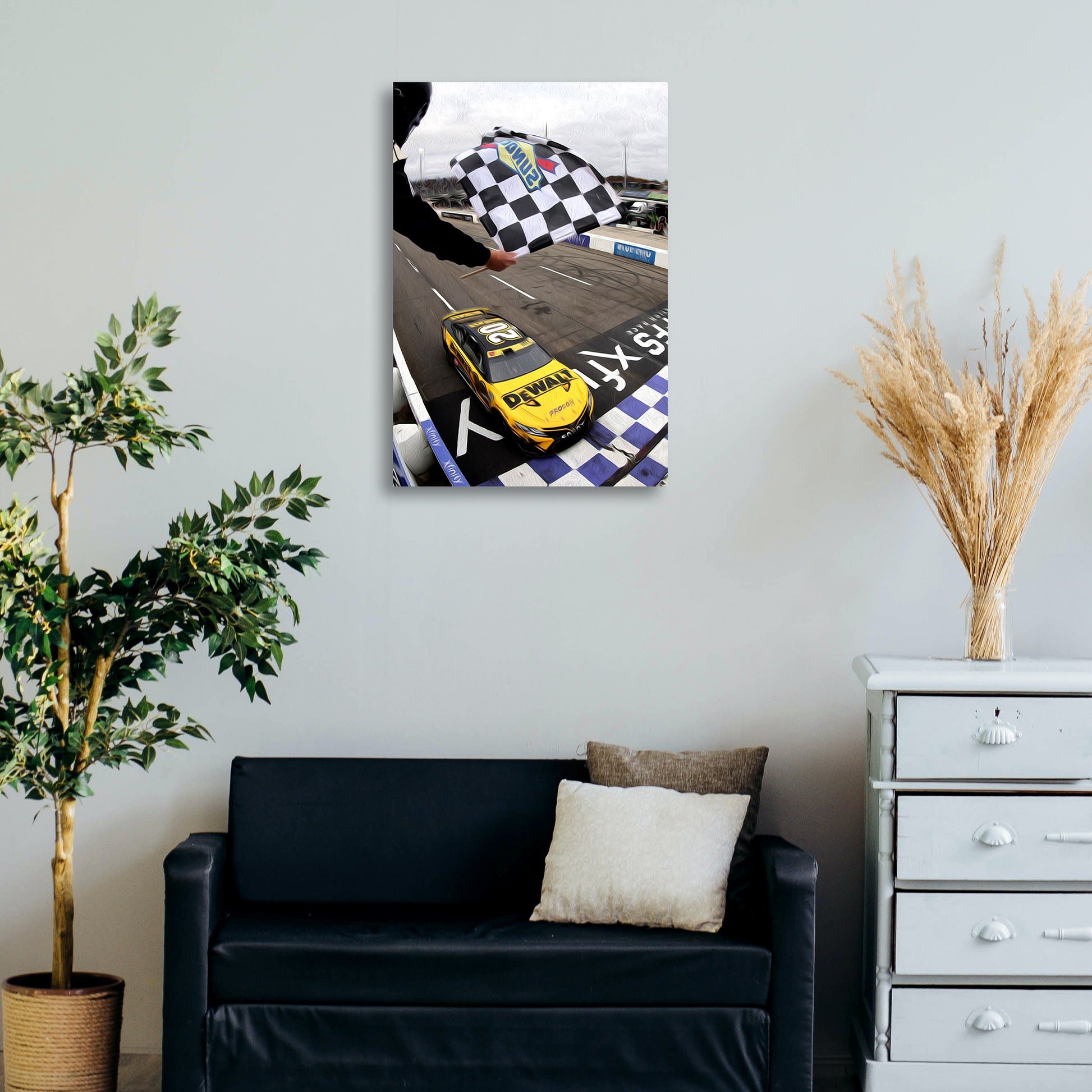 Race Car Winner Canvas Wall Art - Image by Tailored Canvases