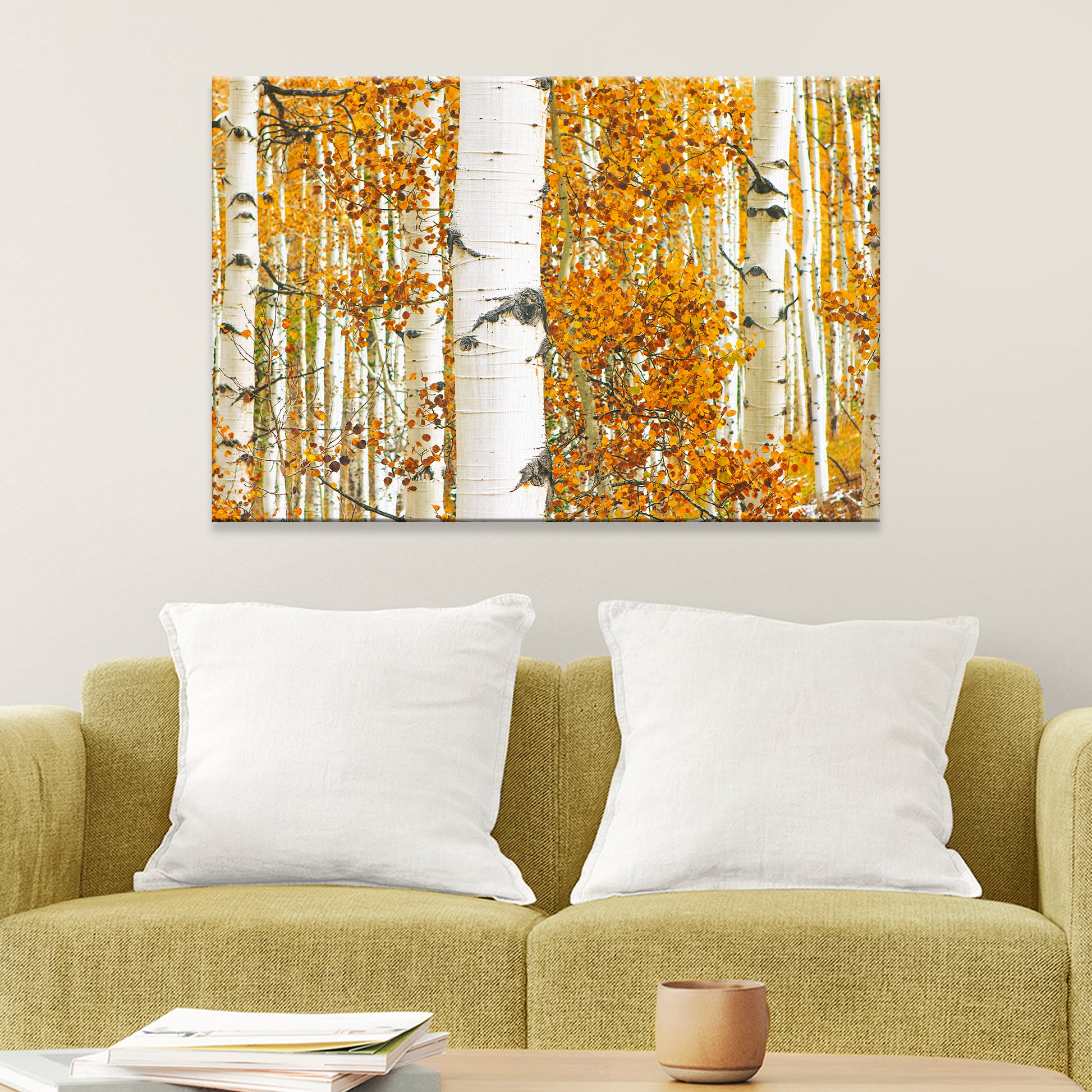 Autumn Tree Barks Canvas Wall Art - Image by Tailored Canvases