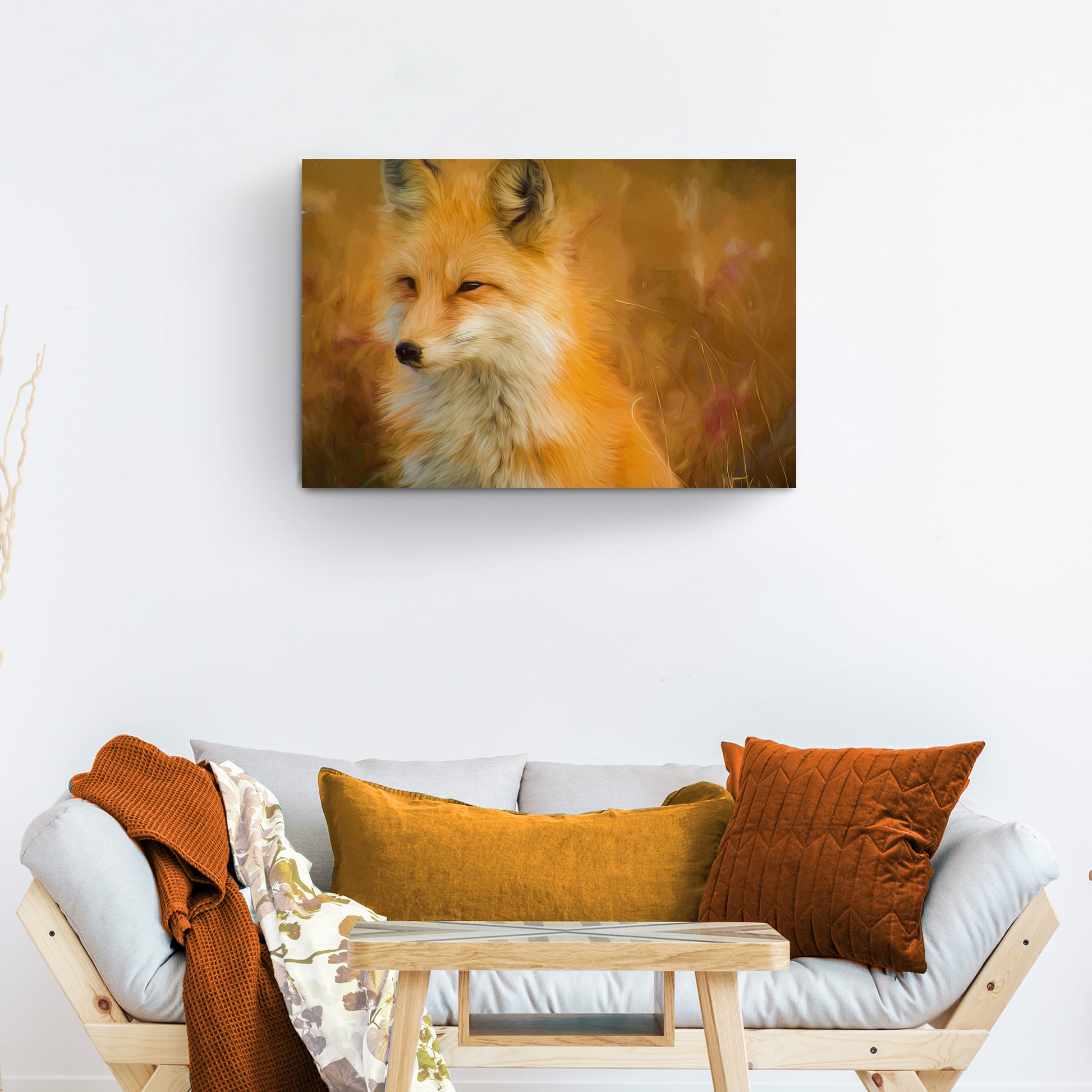 Animals Forest Fox Fascinating Canvas Wall Art - Image by Tailored Canvases