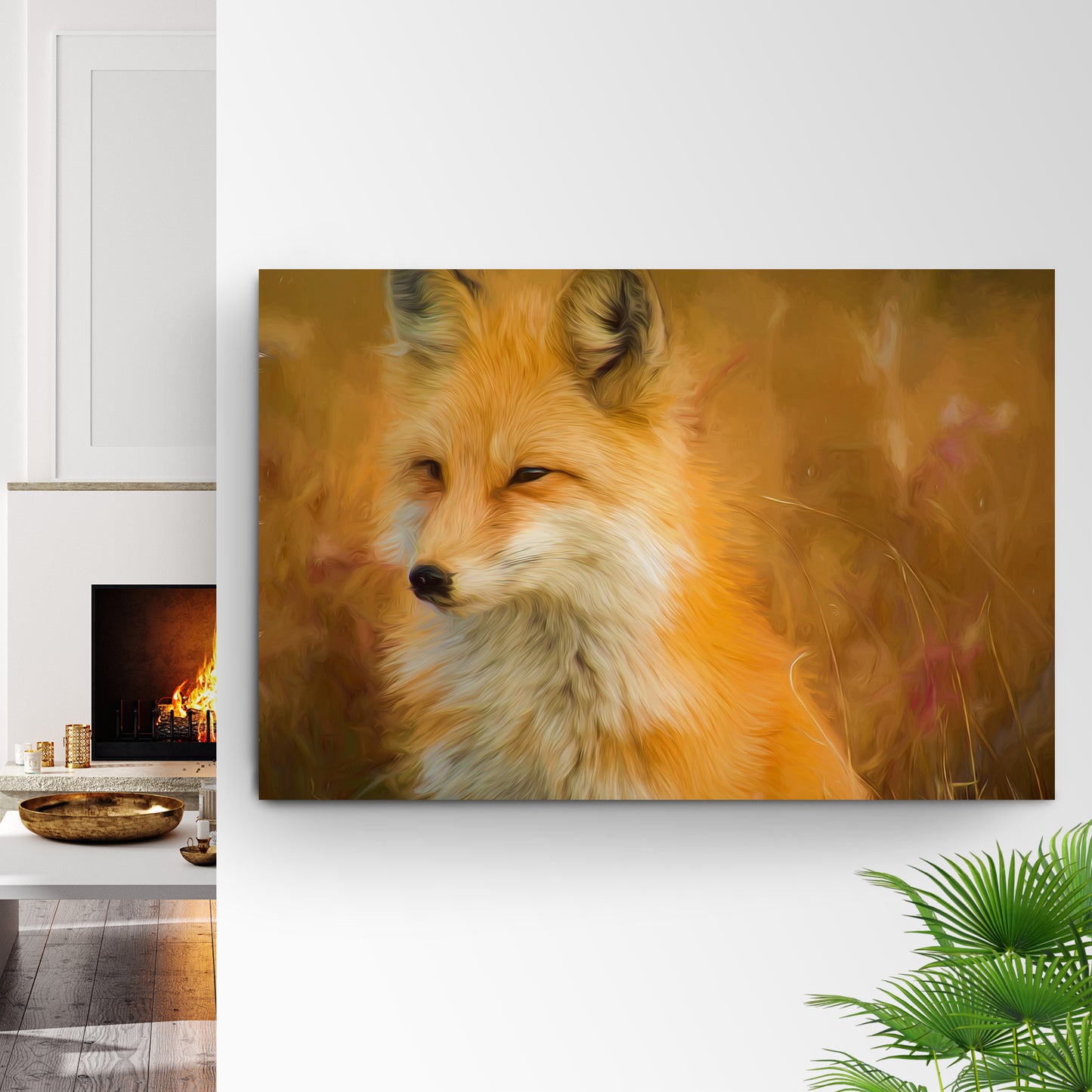 Animals Forest Fox Fascinating Canvas Wall Art Style 1 - Image by Tailored Canvases