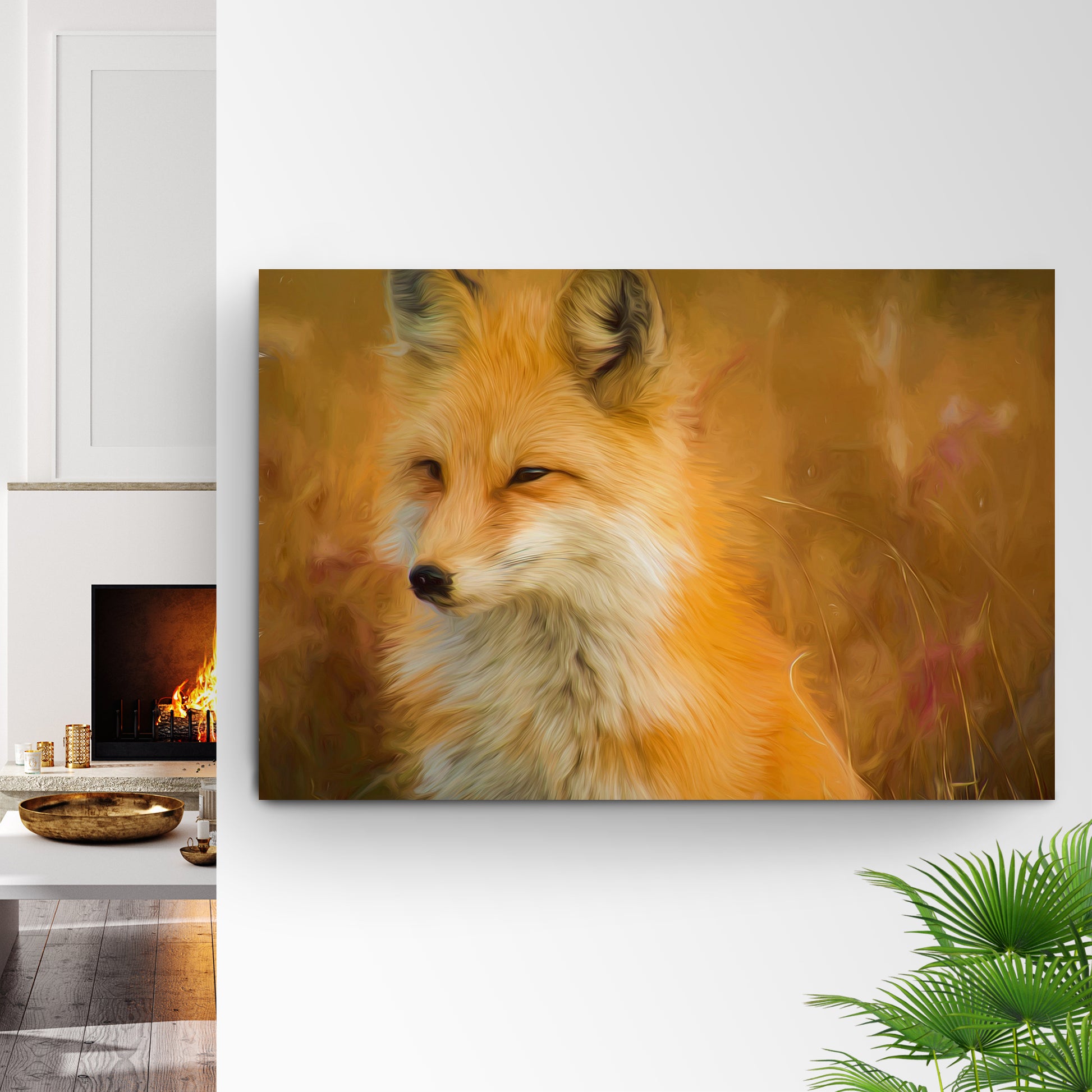 Animals Forest Fox Fascinating Canvas Wall Art Style 1 - Image by Tailored Canvases