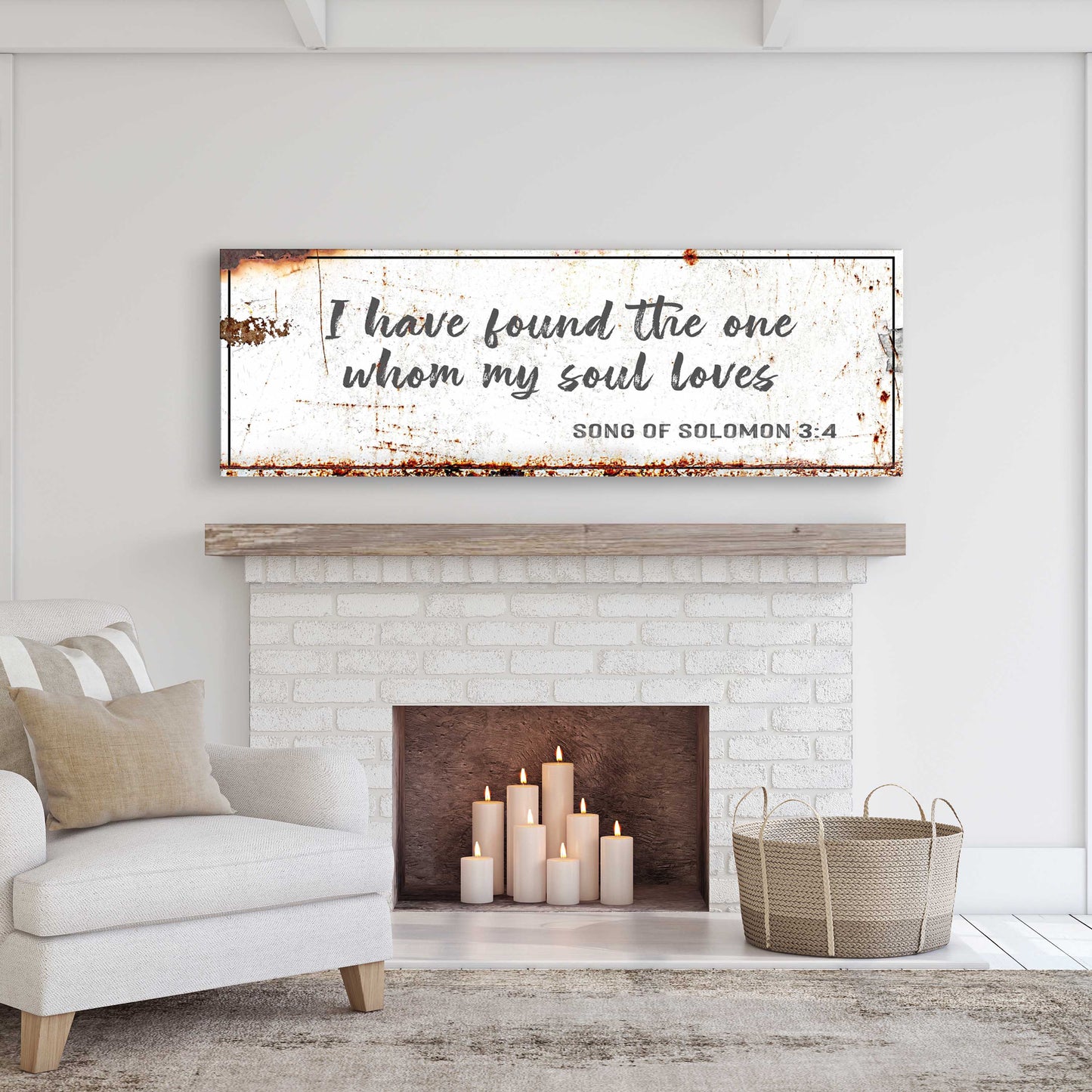 I Have Found The One Rustic Sign Style 1 - Image by Tailored Canvases