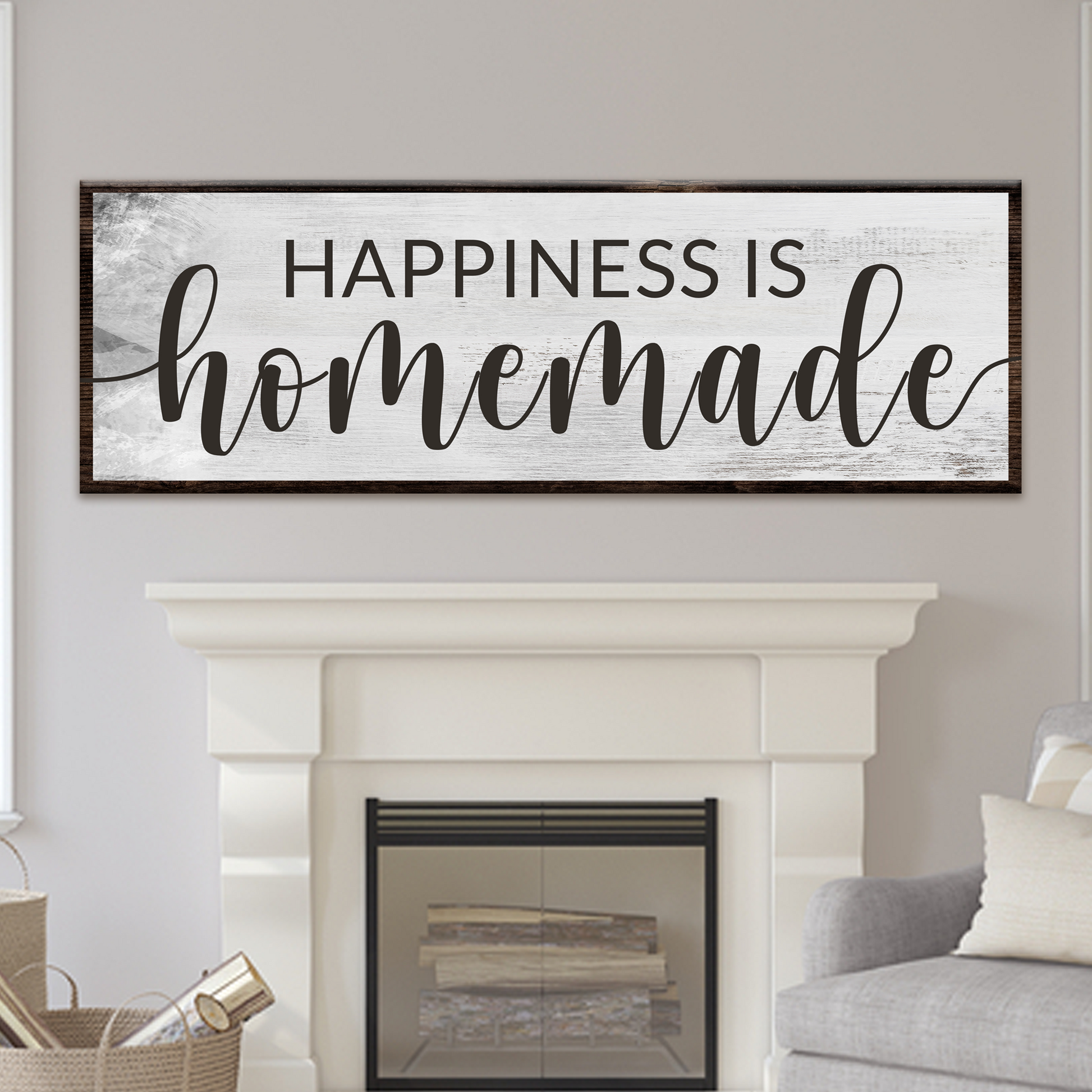 Happiness is Homemade Sign II Style 1 - Image by Tailored Canvases