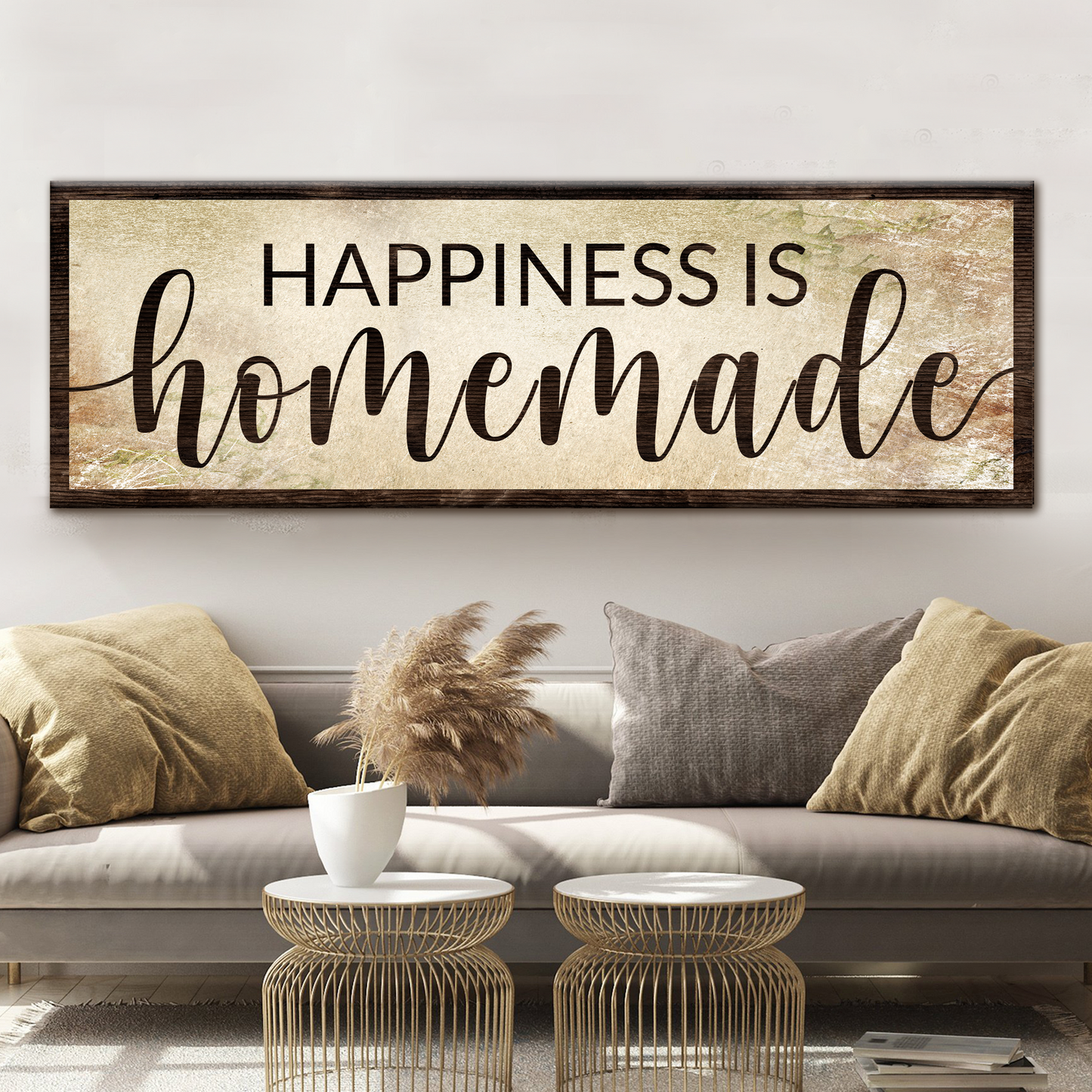 Happiness is Homemade Sign II Style 2 - Image by Tailored Canvases