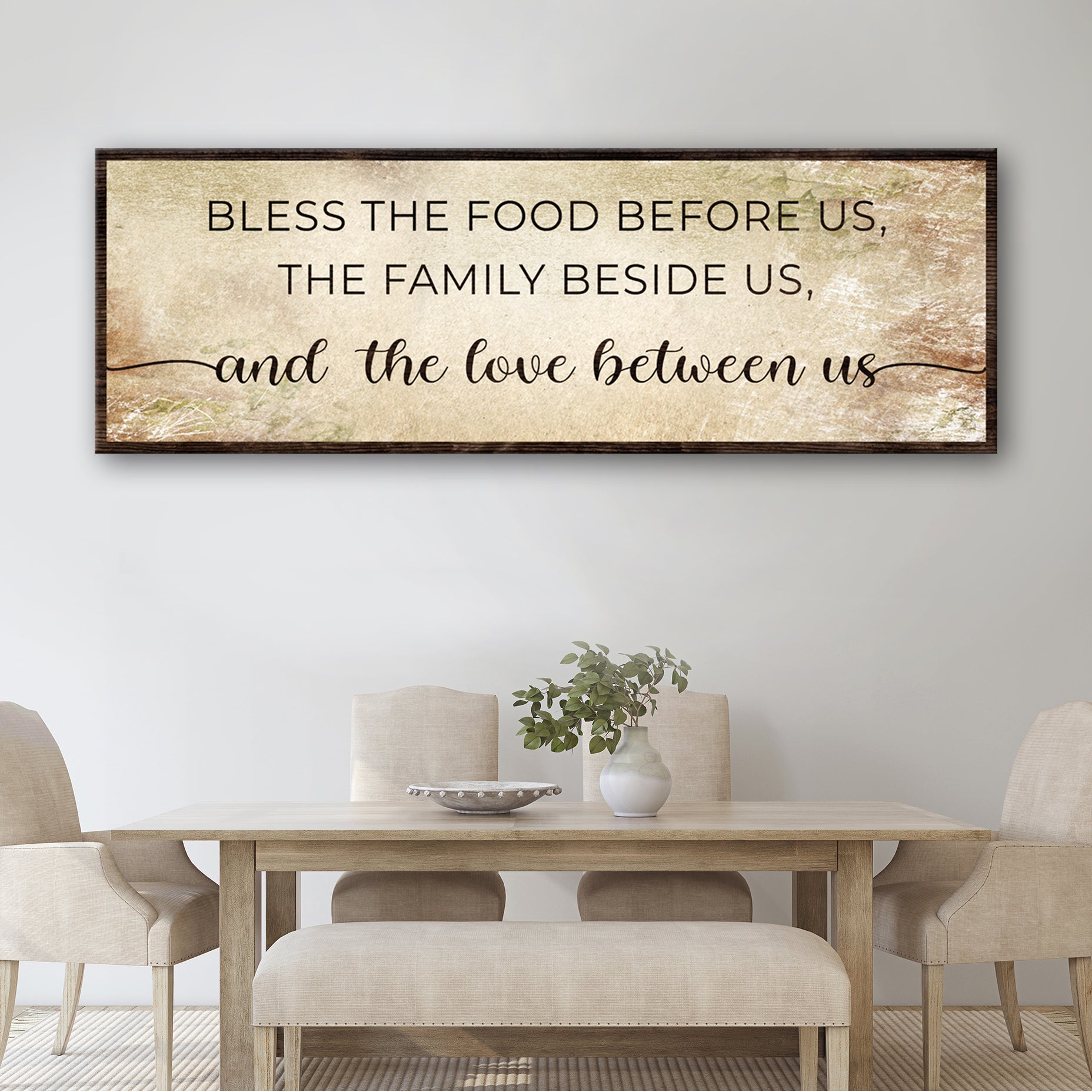 Bless The Love Between Us Sign Style 2 - Image by Tailored Canvases
