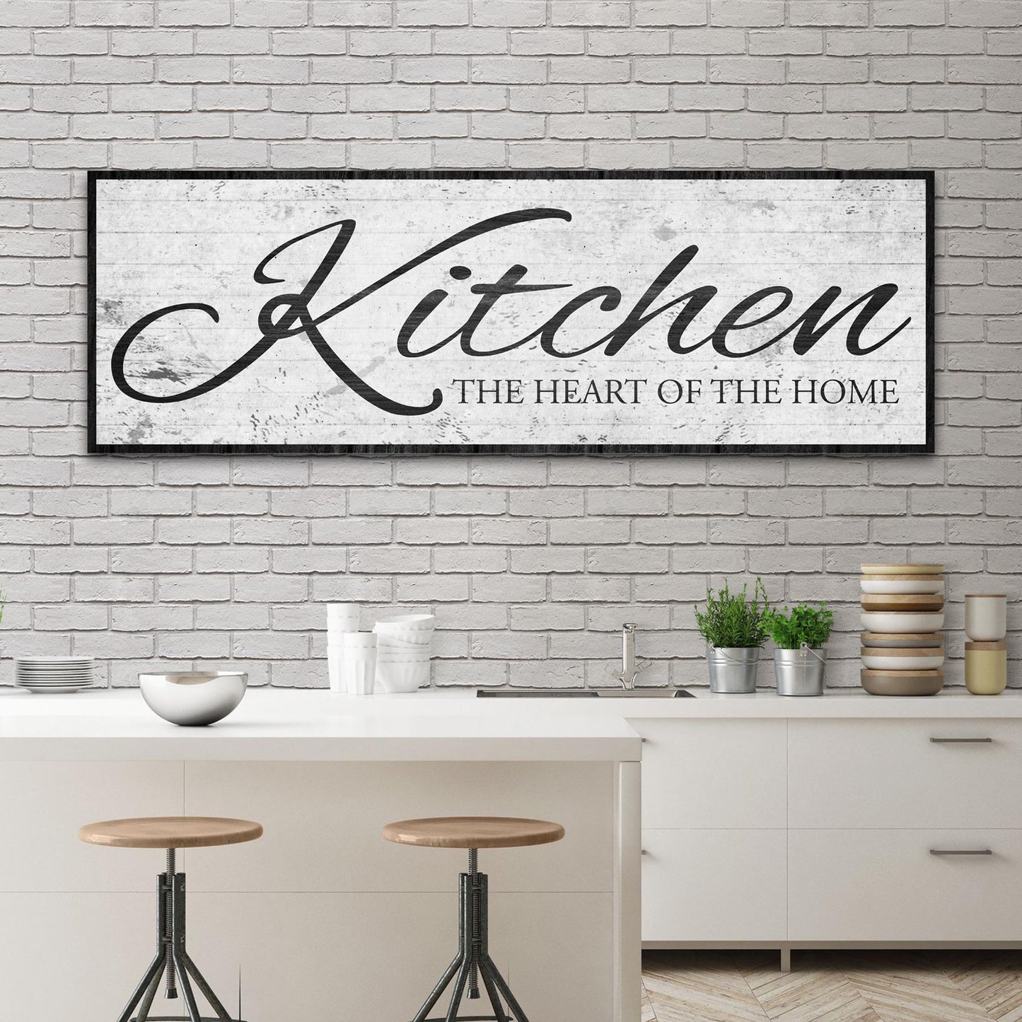 Kitchen Is The Heart Of The Home Sign II - Image by Tailored Canvases