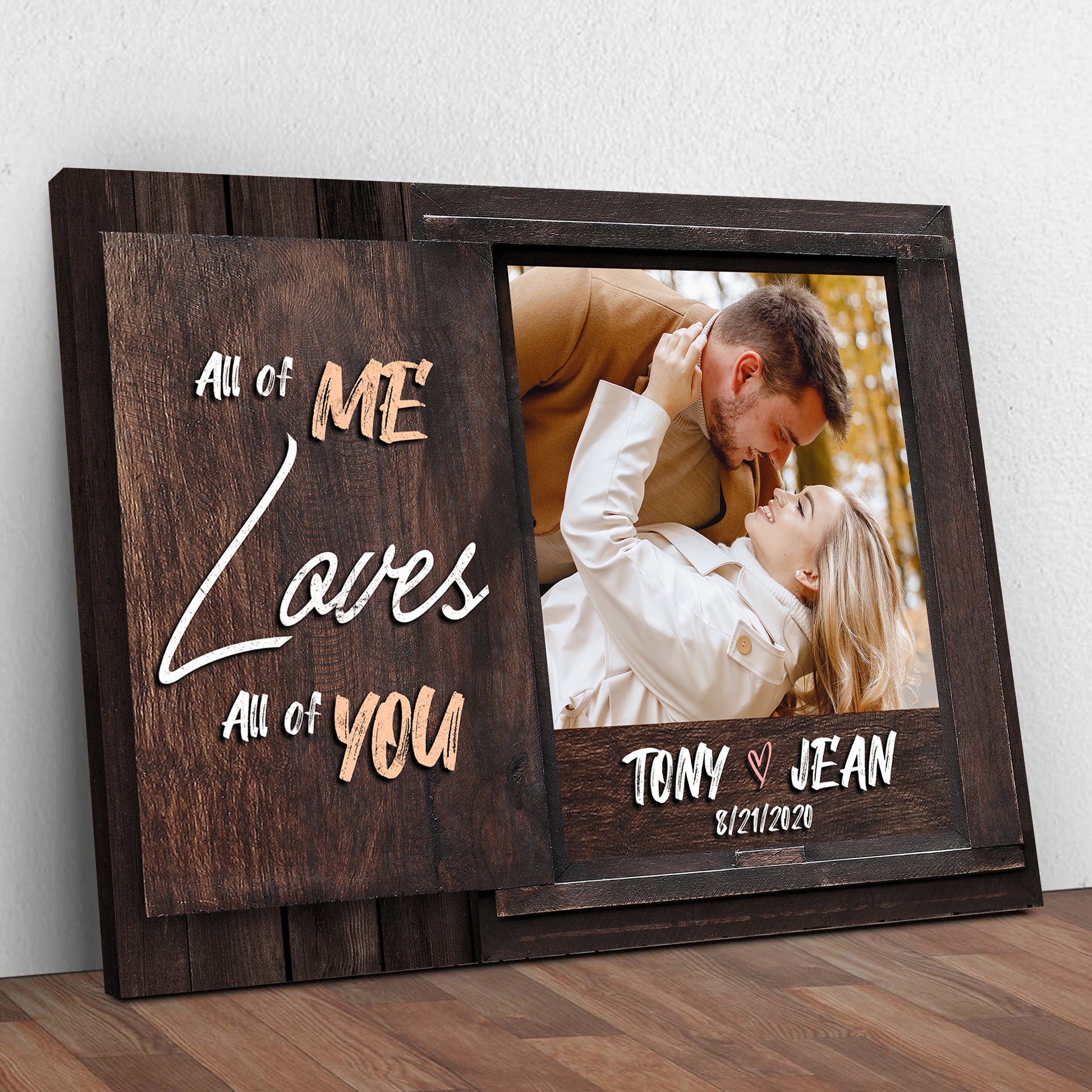 All Of Me Loves All Of You Sign Style 1 - Image by Tailored Canvases