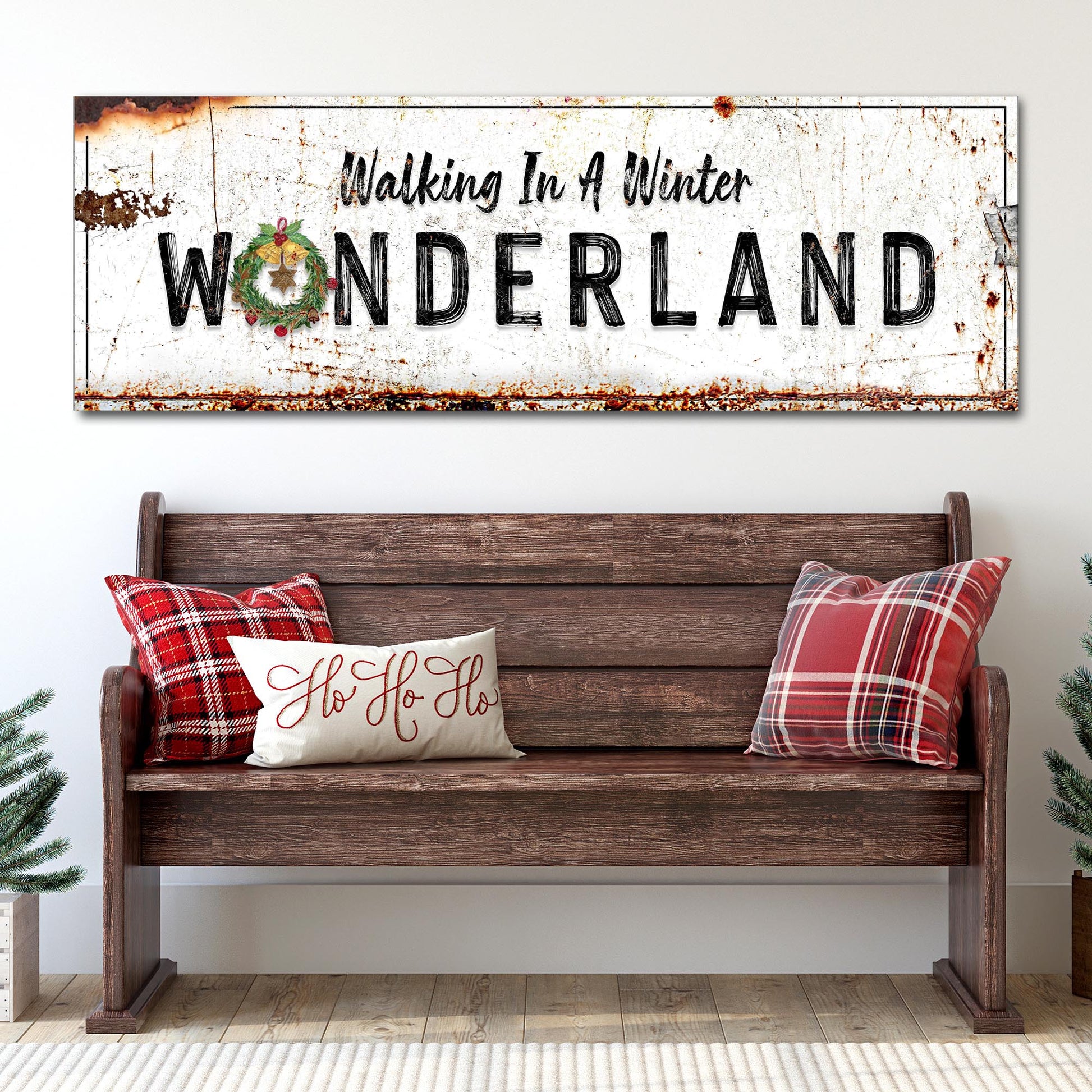 Walking In A Winter Wonderland  Sign  - Image by Tailored Canvases