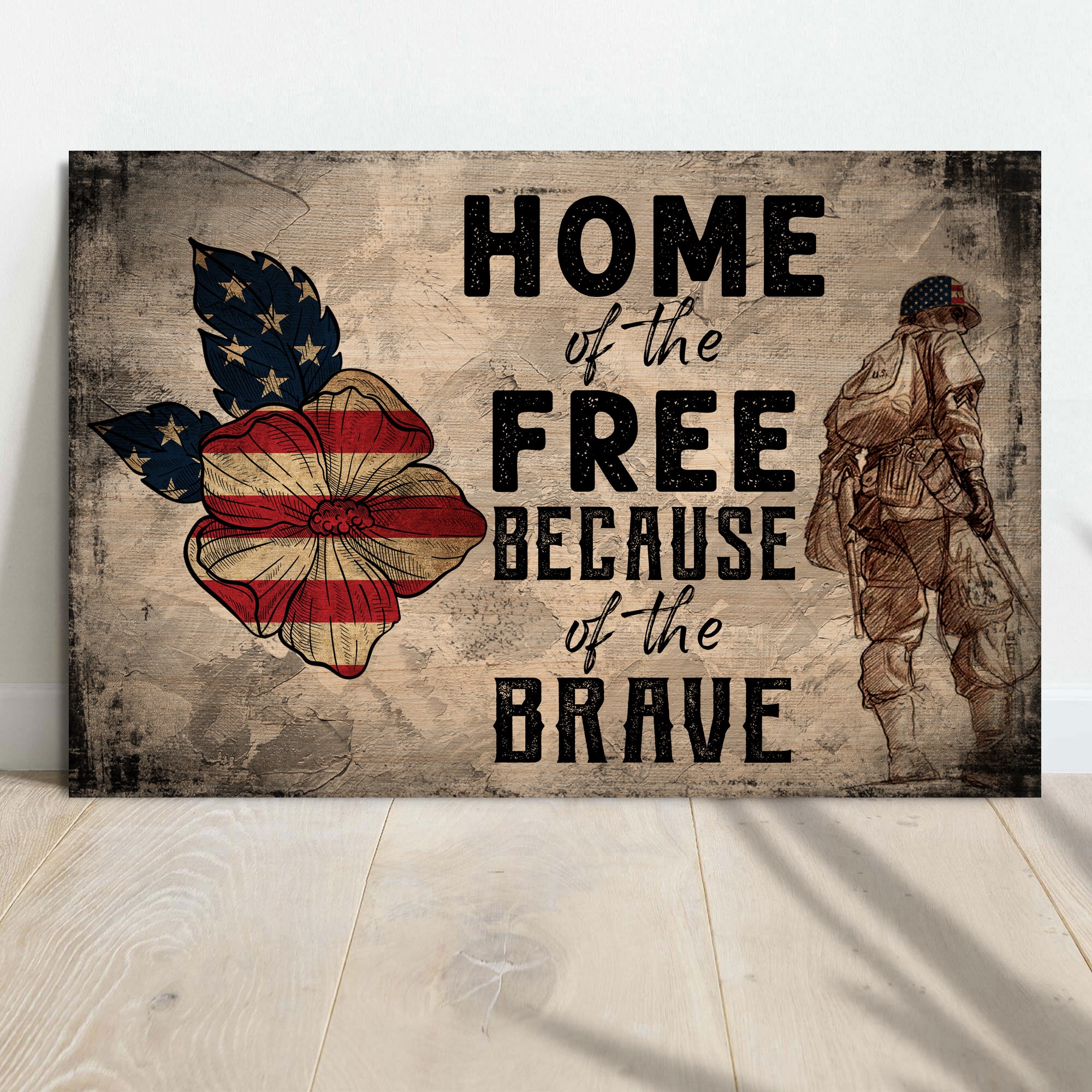 USA Home of the Free Because of the Brave Poster for Sale by Graphic  Master