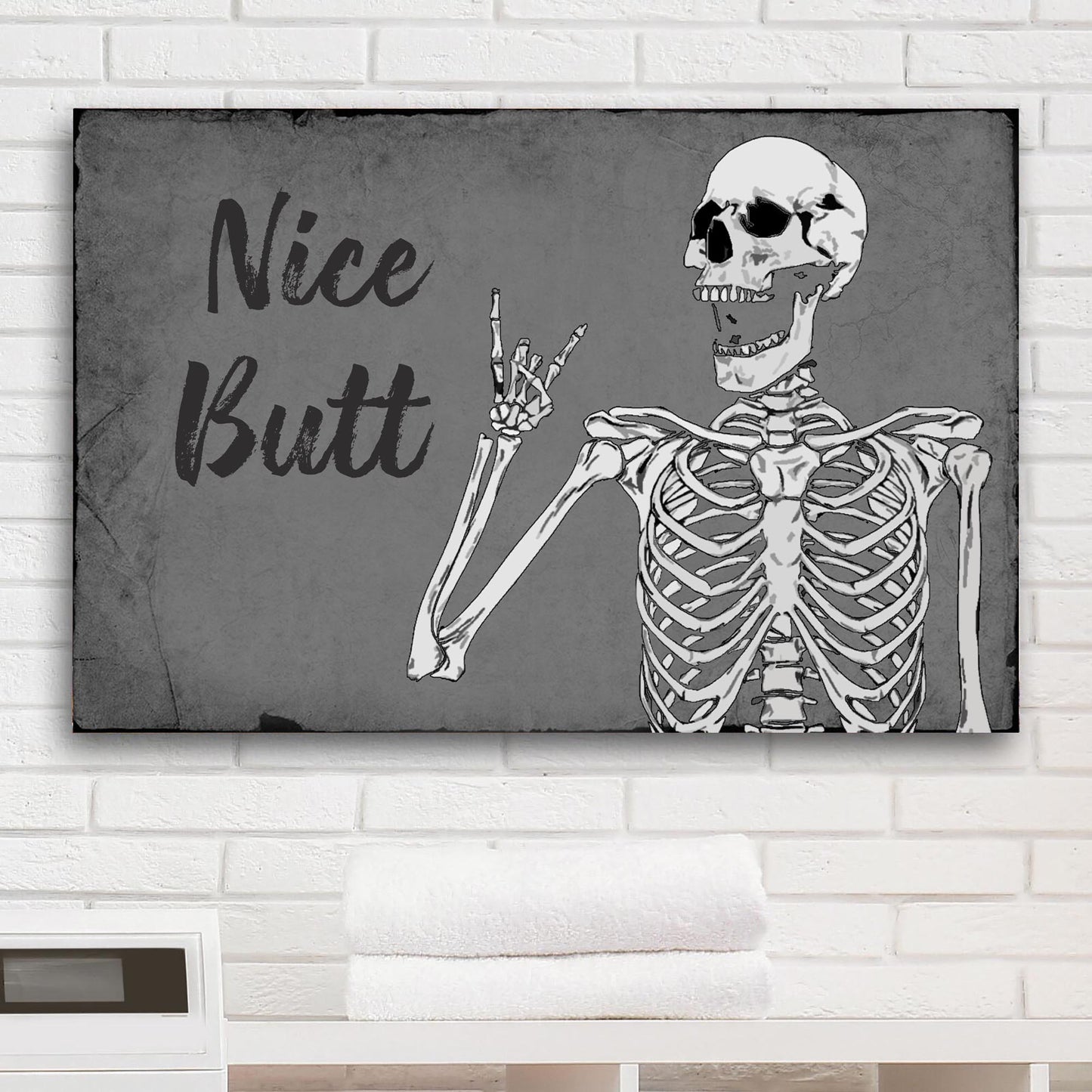 Nice Butt Toilet Sign Style 1 - Image by Tailored Canvases