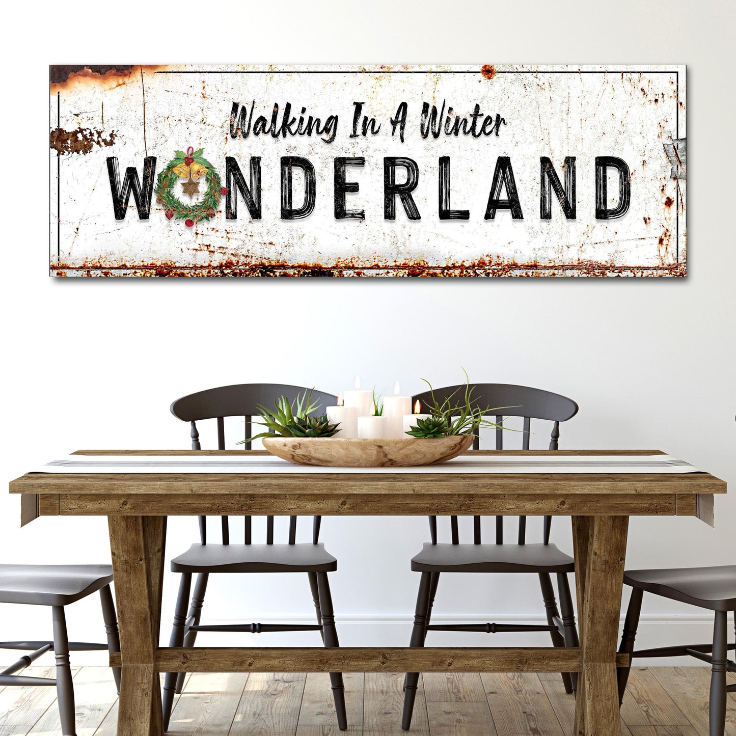 Walking In A Winter Wonderland  Sign Style 1 - Image by Tailored Canvases