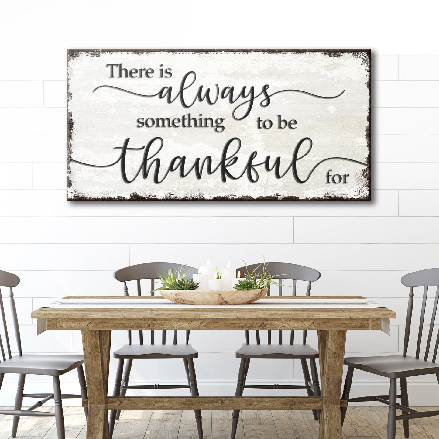 There is always something to be thankful for (Ready to hang) Style 1 - Wall Art Image by Tailored Canvases