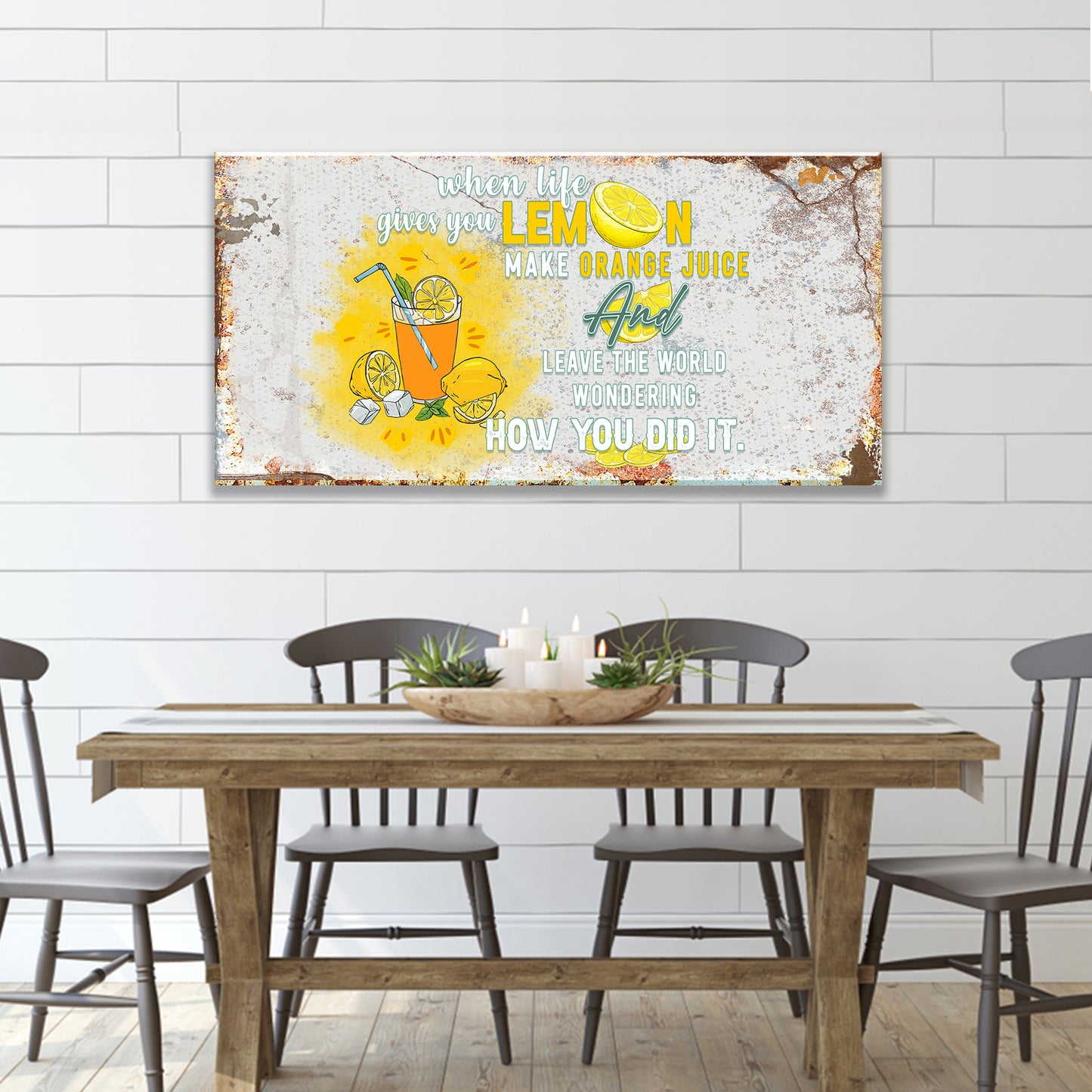 Life And Lemons Sign Style 1 - Image by Tailored Canvases