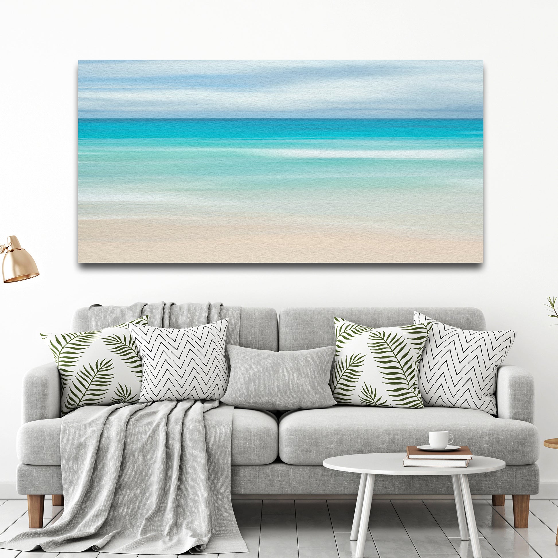 Beach Abstract Canvas Wall Art Style 1 - Image by Tailored Canvases