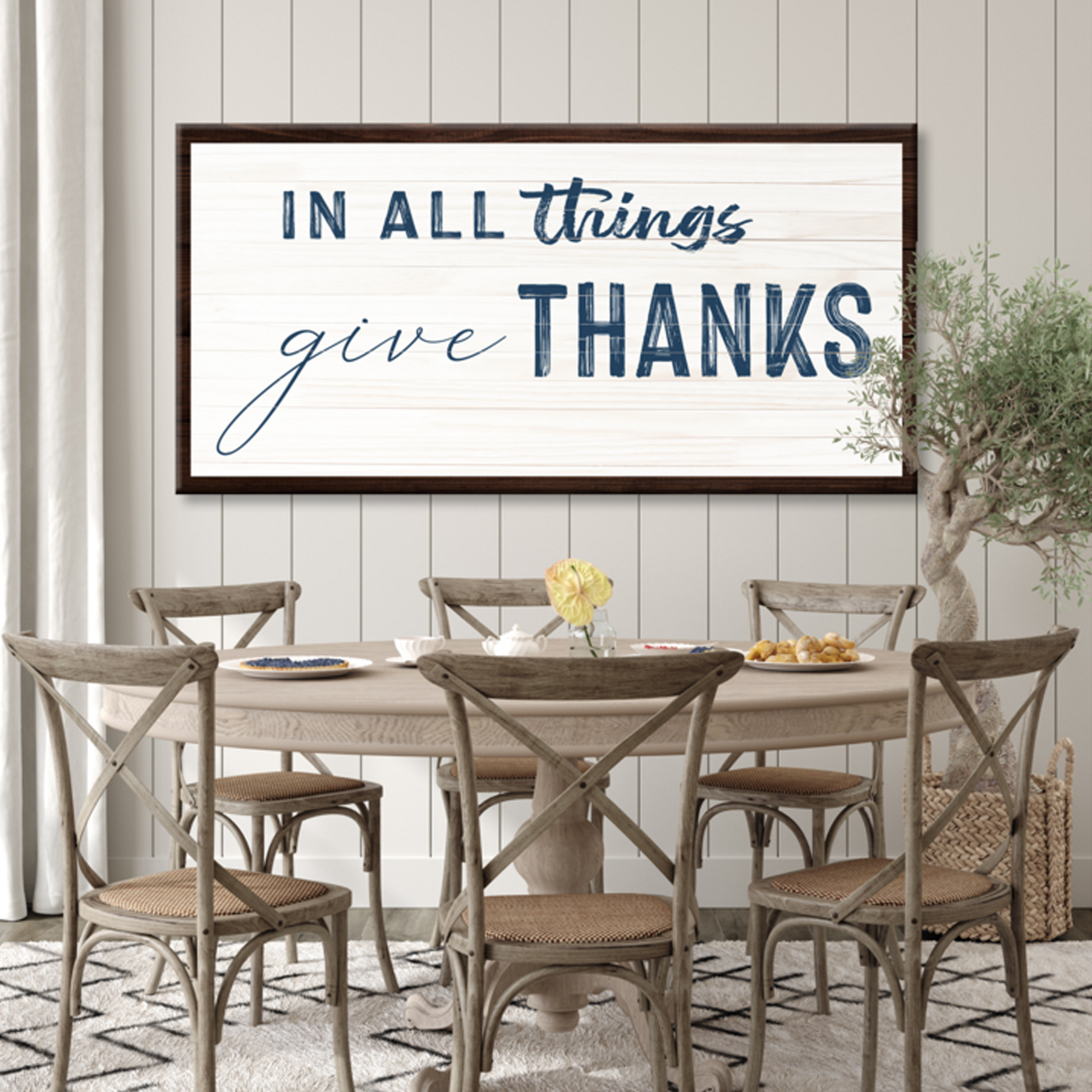 In All Things Give Thanks Sign II Style 2 - Image by Tailored Canvases