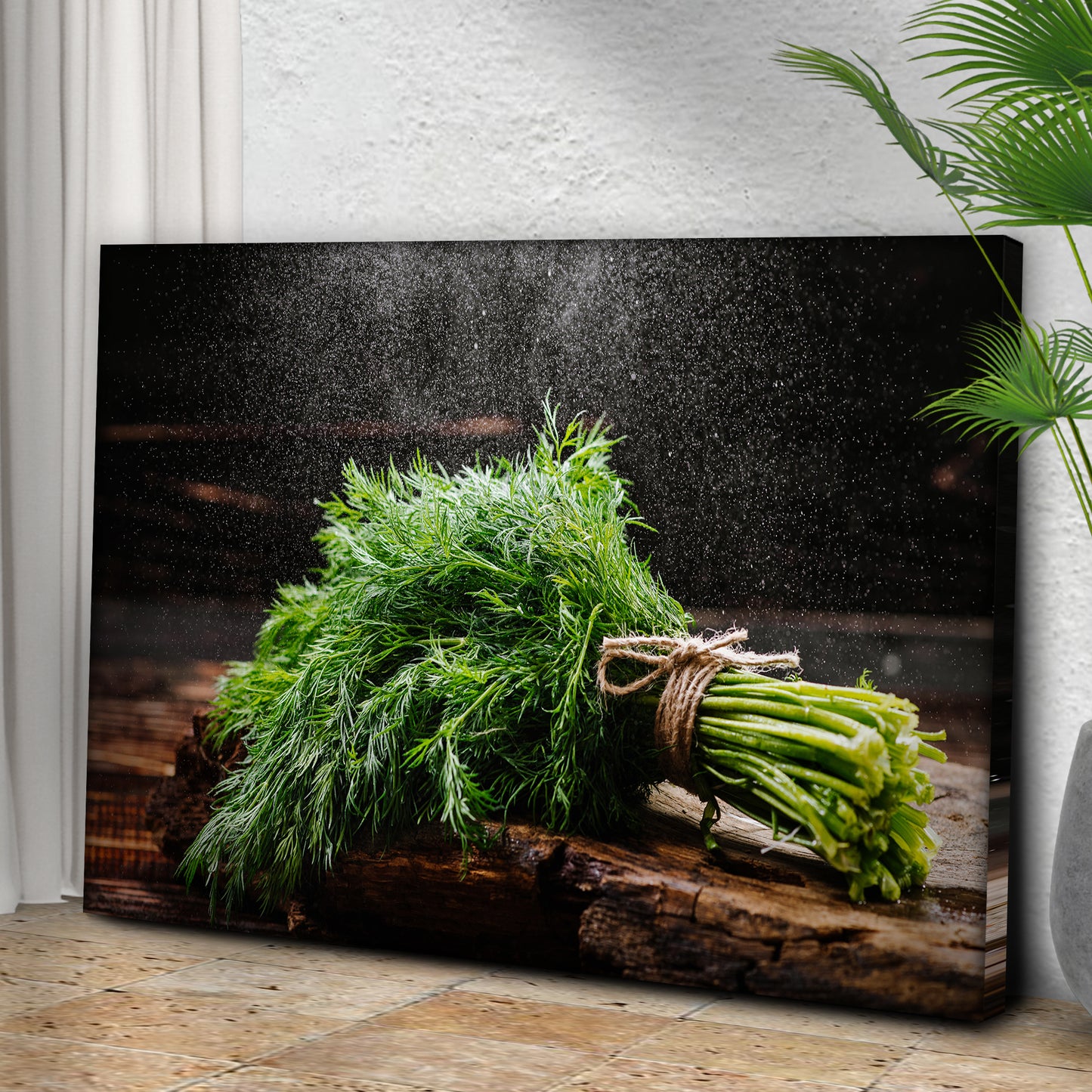 Plant Herb Fresh Dill Bunch Canvas Wall Art Style 2 - Image by Tailored Canvases